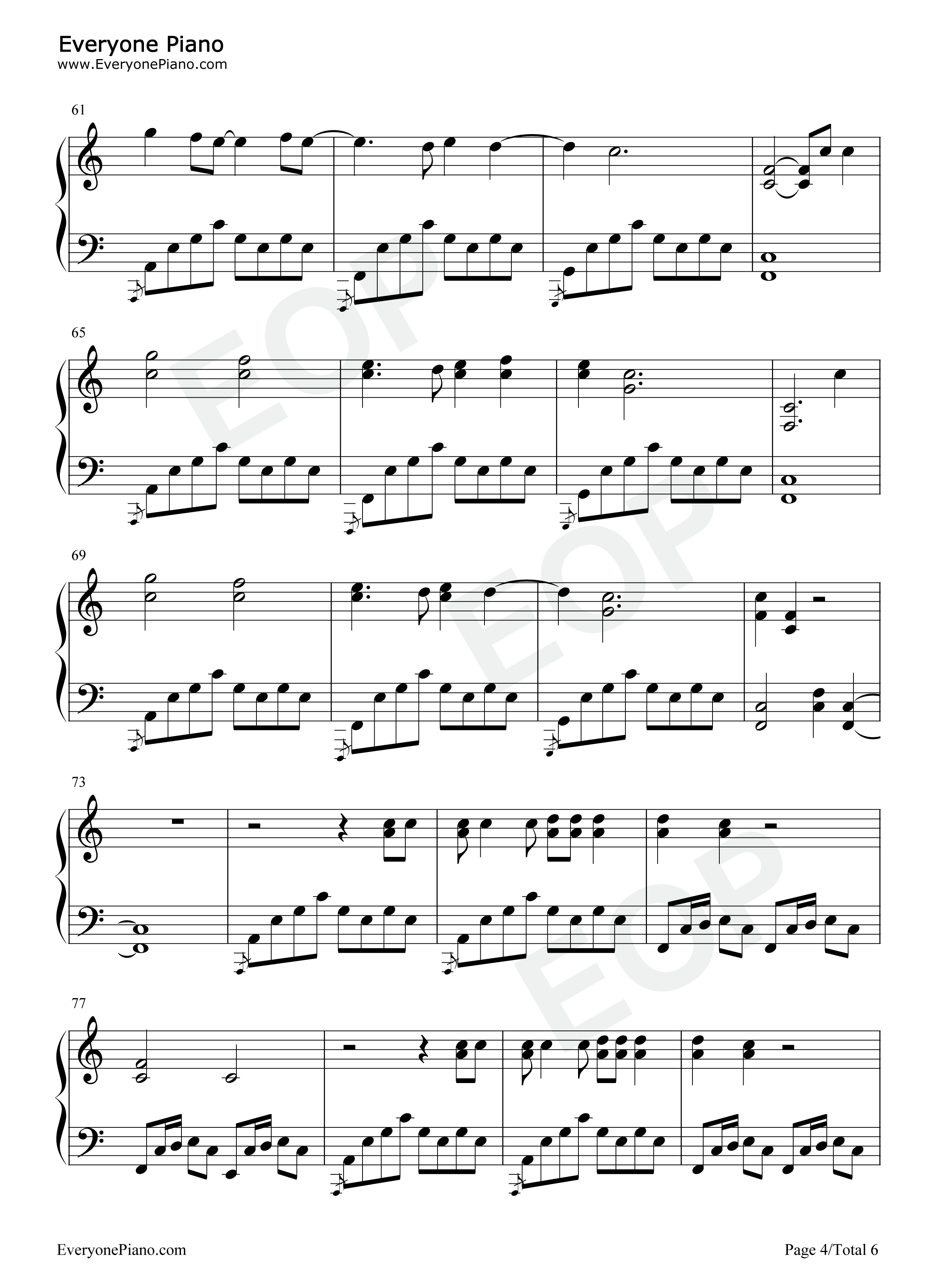 La_Jolla钢琴谱_Wilbur_Soot