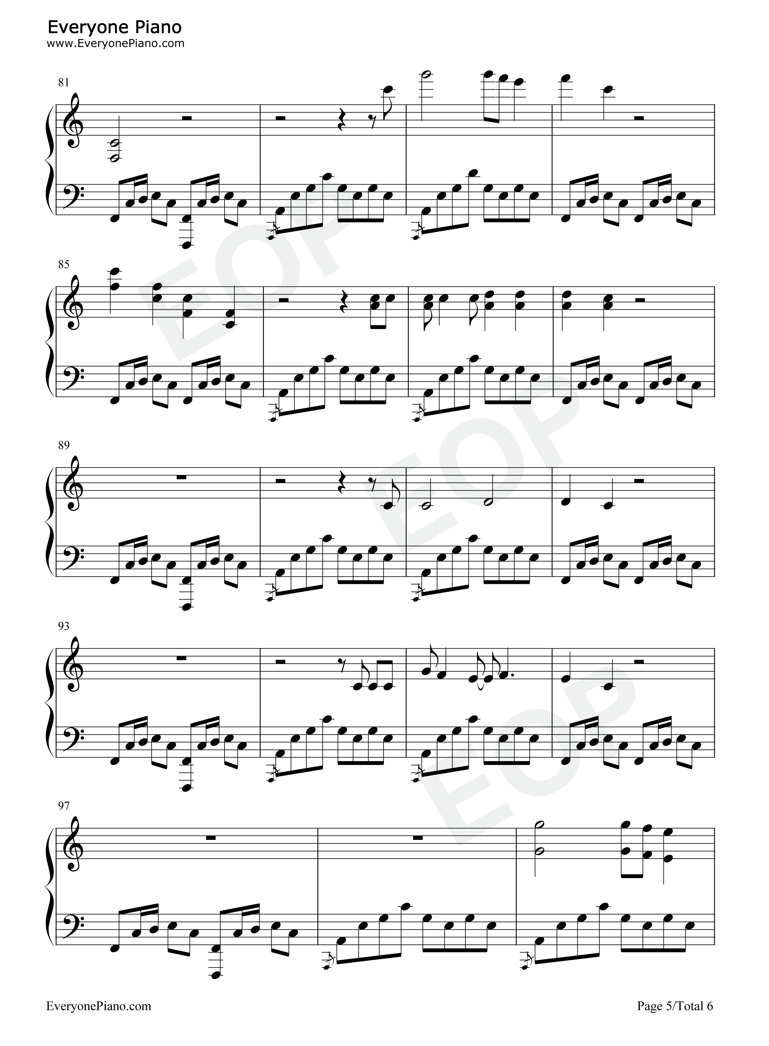 La_Jolla钢琴谱_Wilbur_Soot