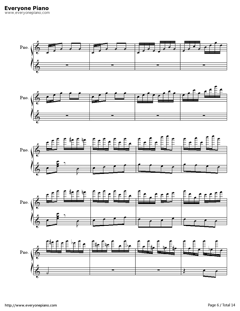 新年钢琴谱_八音盒