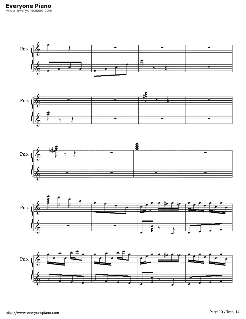 新年钢琴谱_八音盒