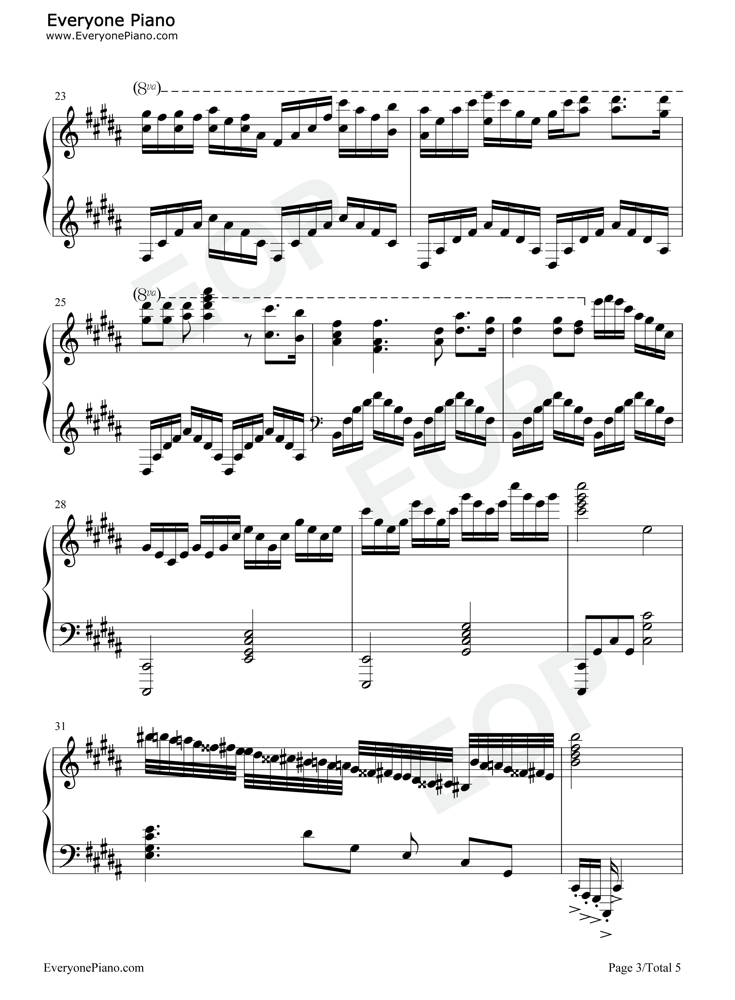 イこうぜ_パラダイス钢琴谱_间岛淳司_小林裕介_富田美忧