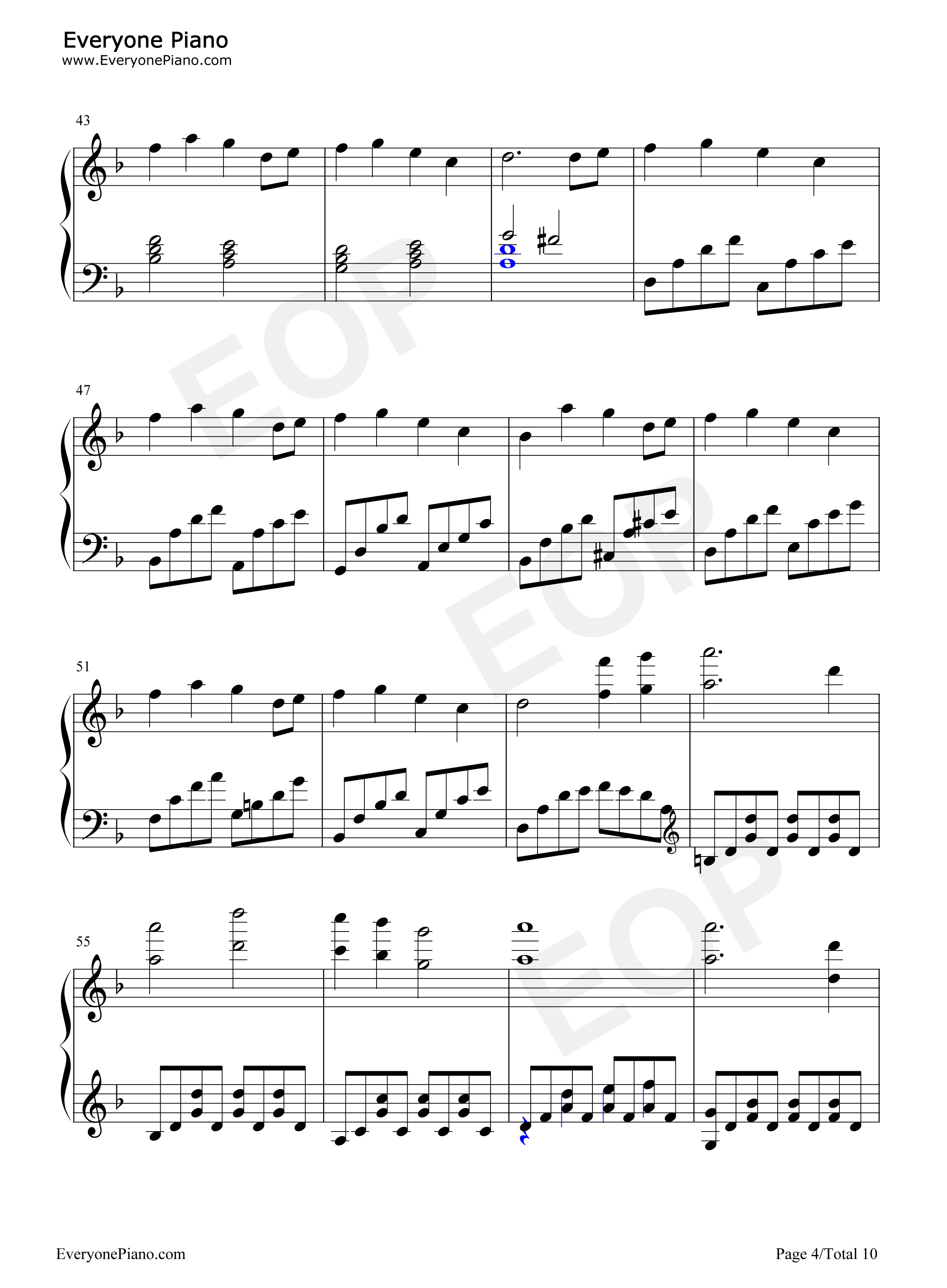 祢豆子主题曲钢琴谱_椎名豪