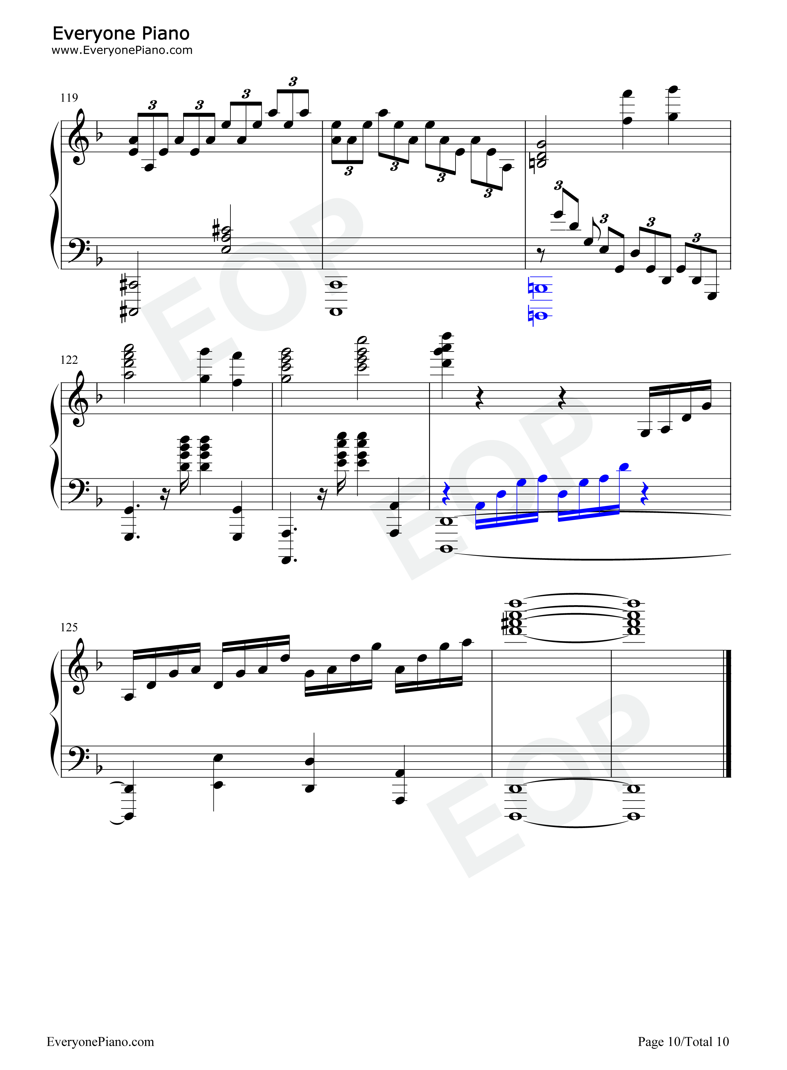 祢豆子主题曲钢琴谱_椎名豪