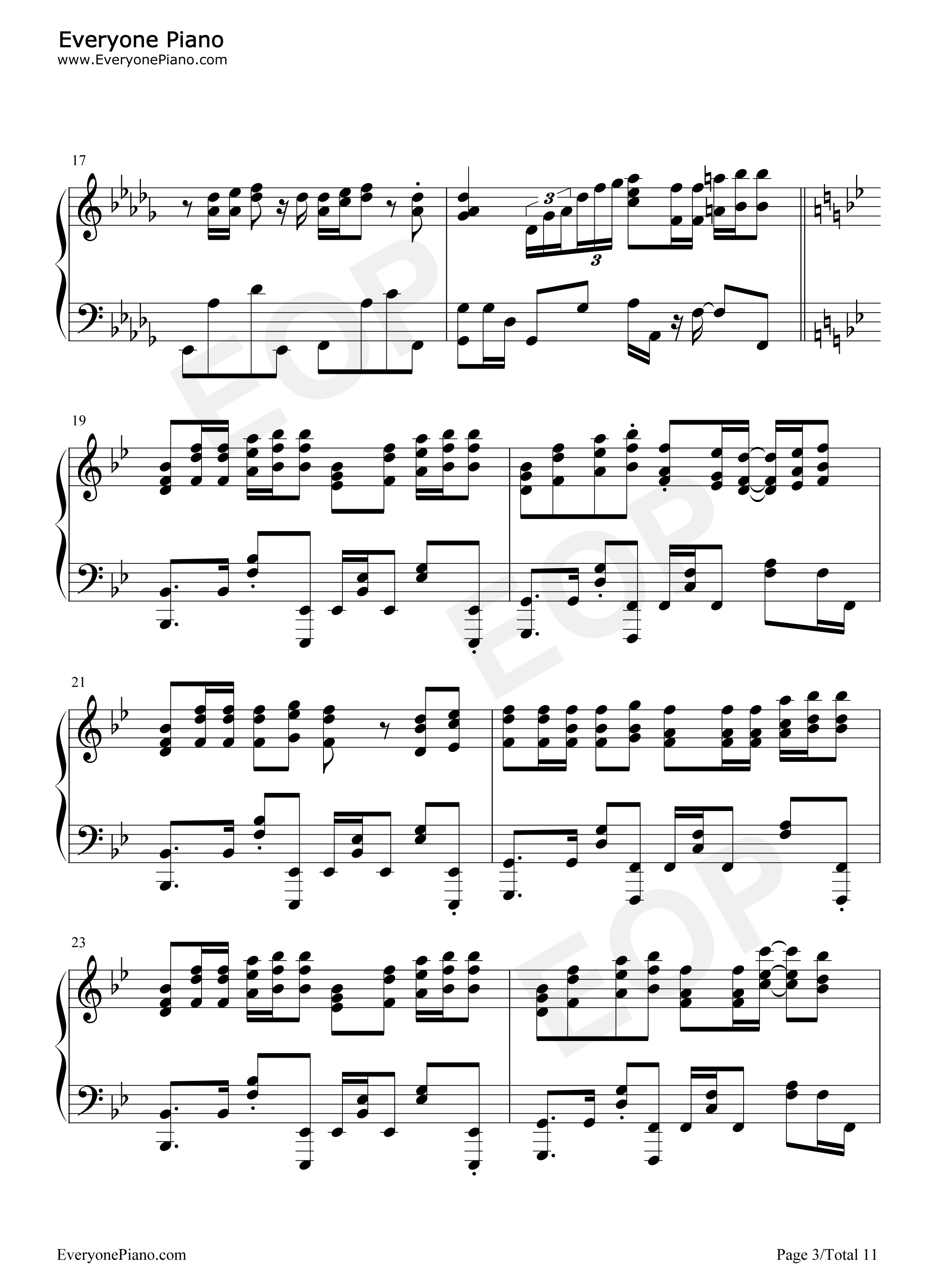 Only_one_yell钢琴谱_9_tie