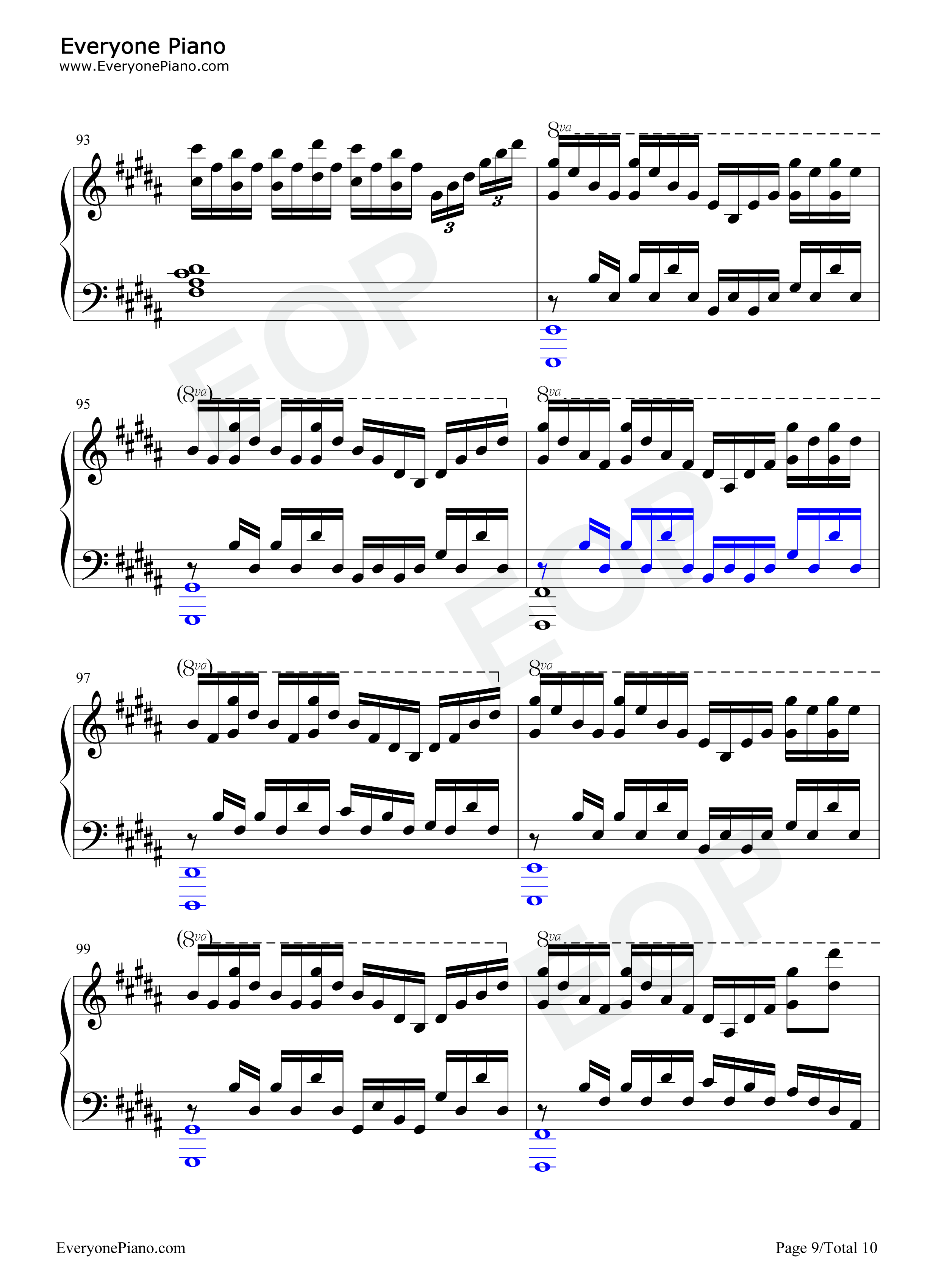 One_Last_Kiss钢琴谱_宇多田光