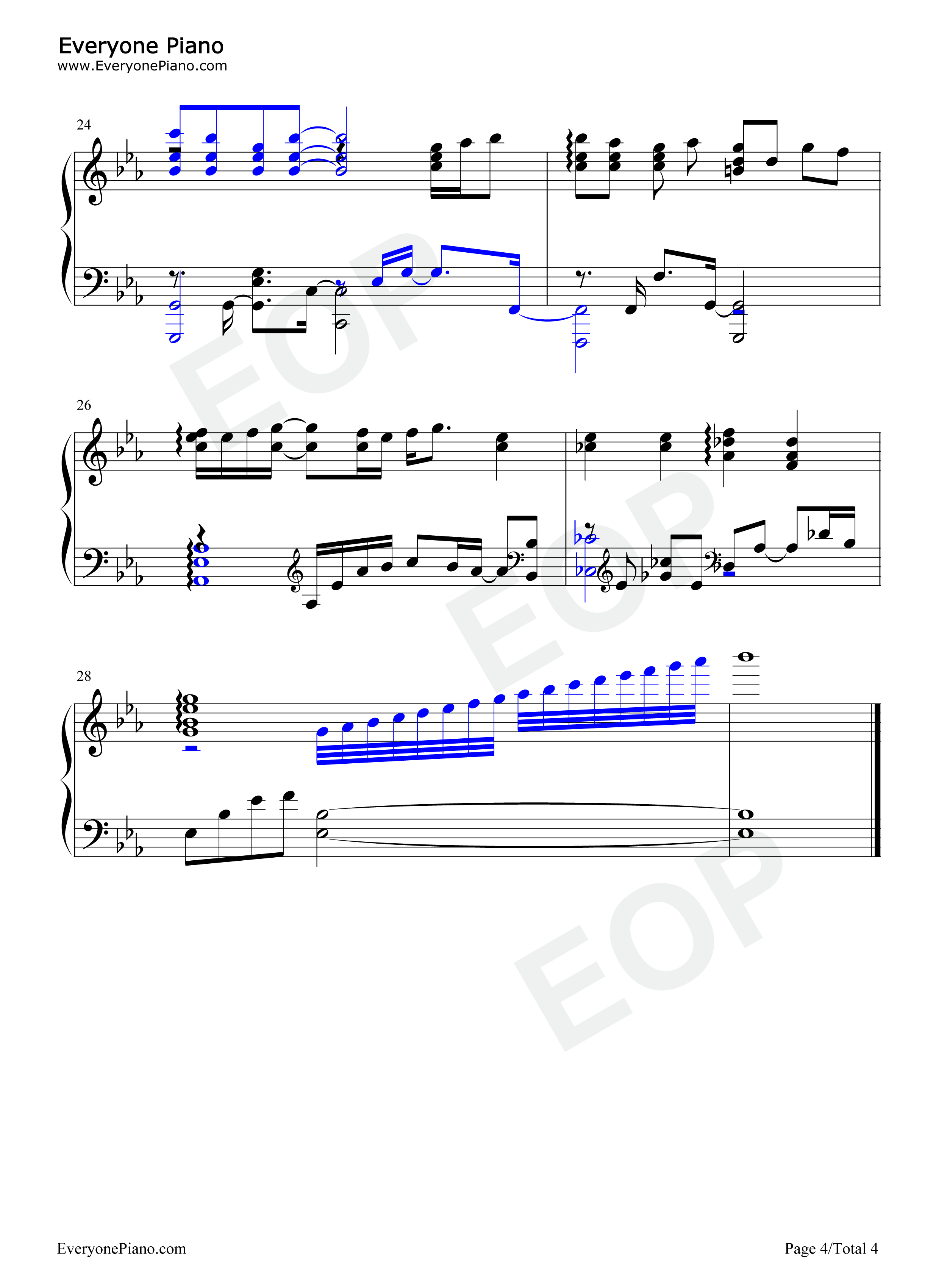 約束钢琴谱_フレンズ