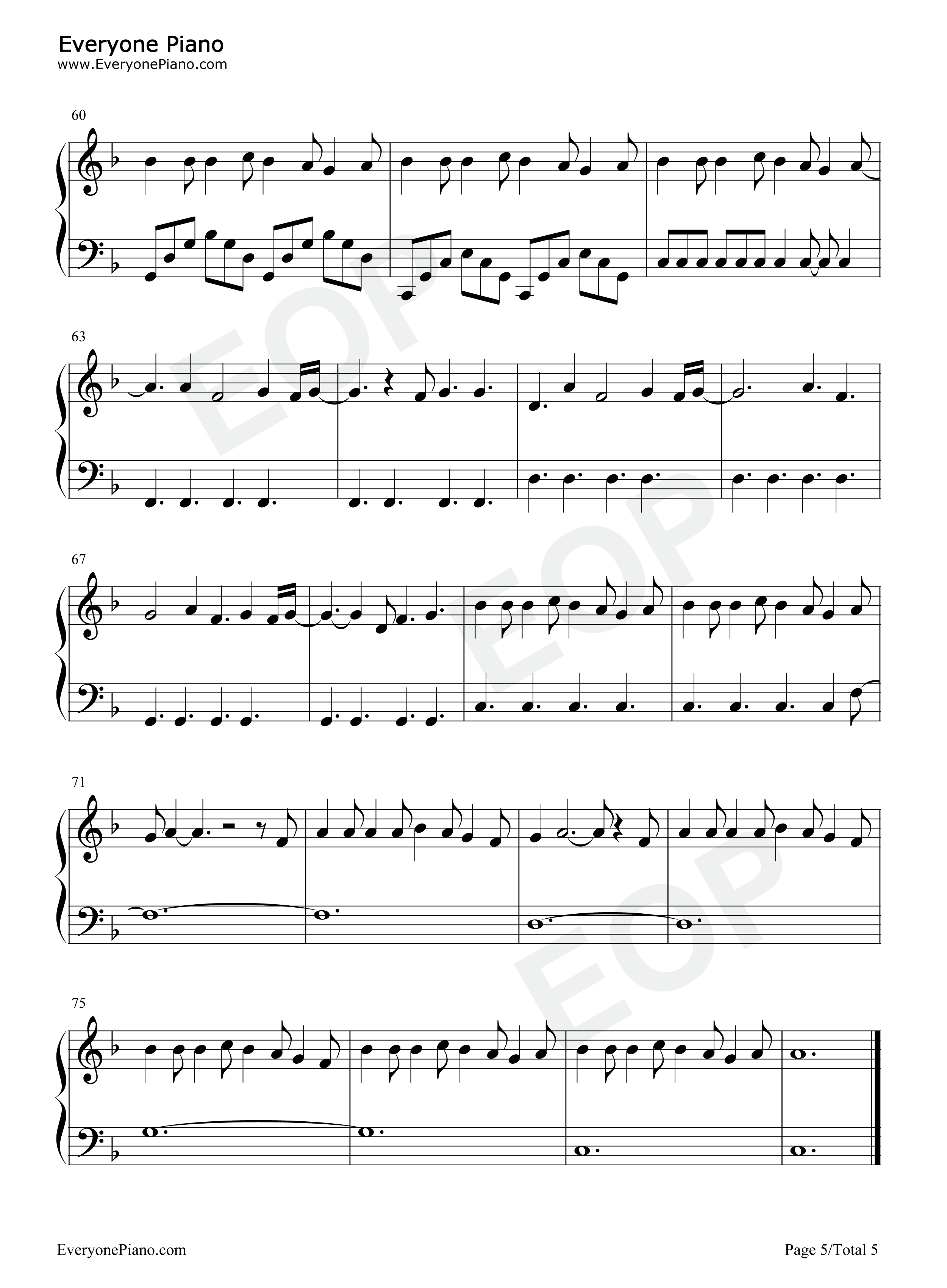 Fingers_Crossed钢琴谱_Lauren_Spencer_Smith