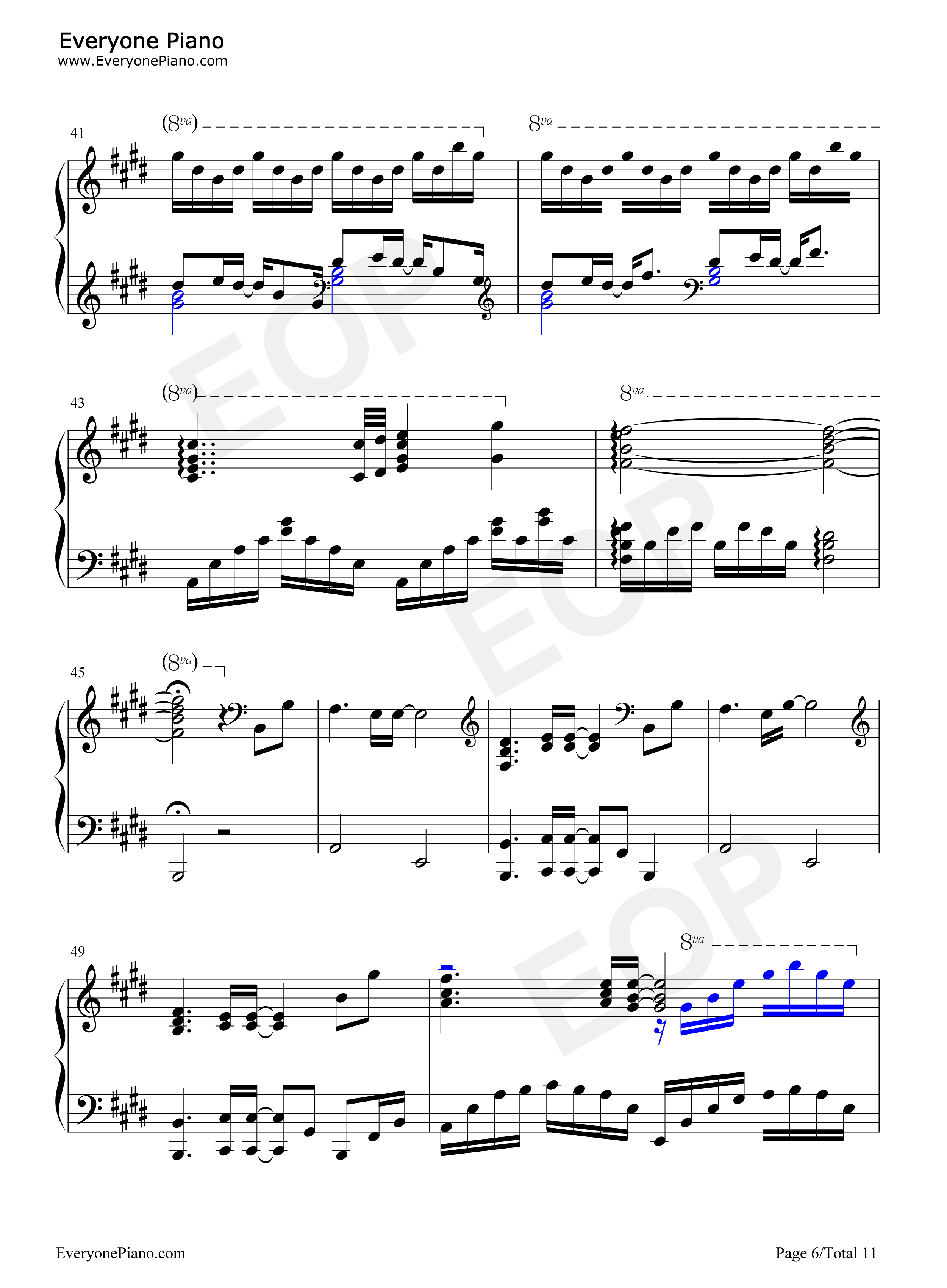 生命線钢琴谱_ReoNa