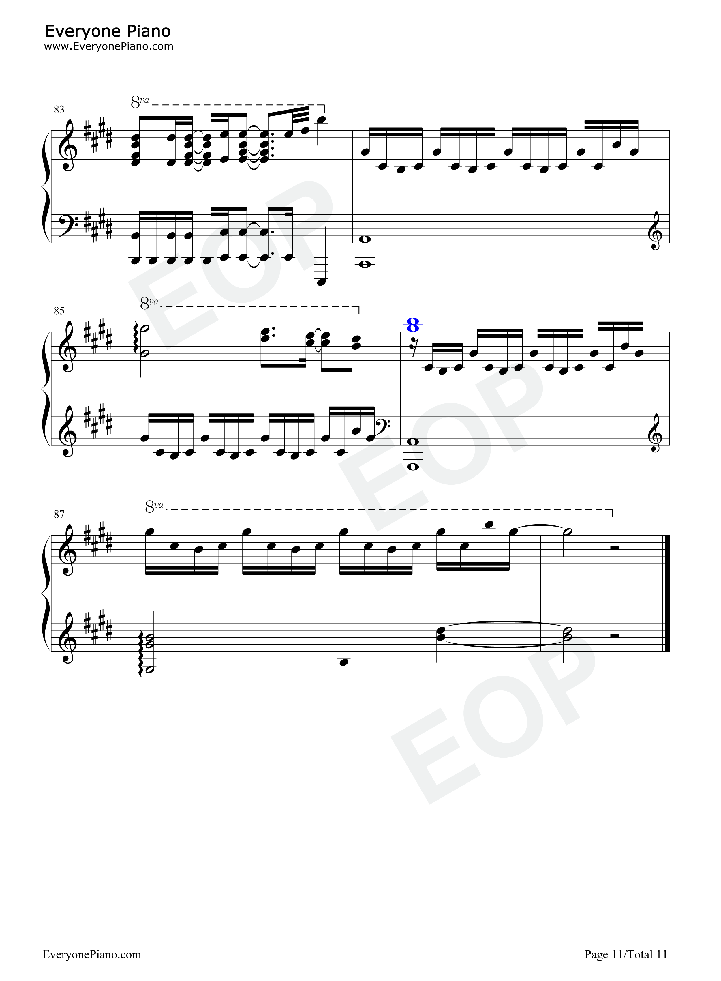 生命線钢琴谱_ReoNa