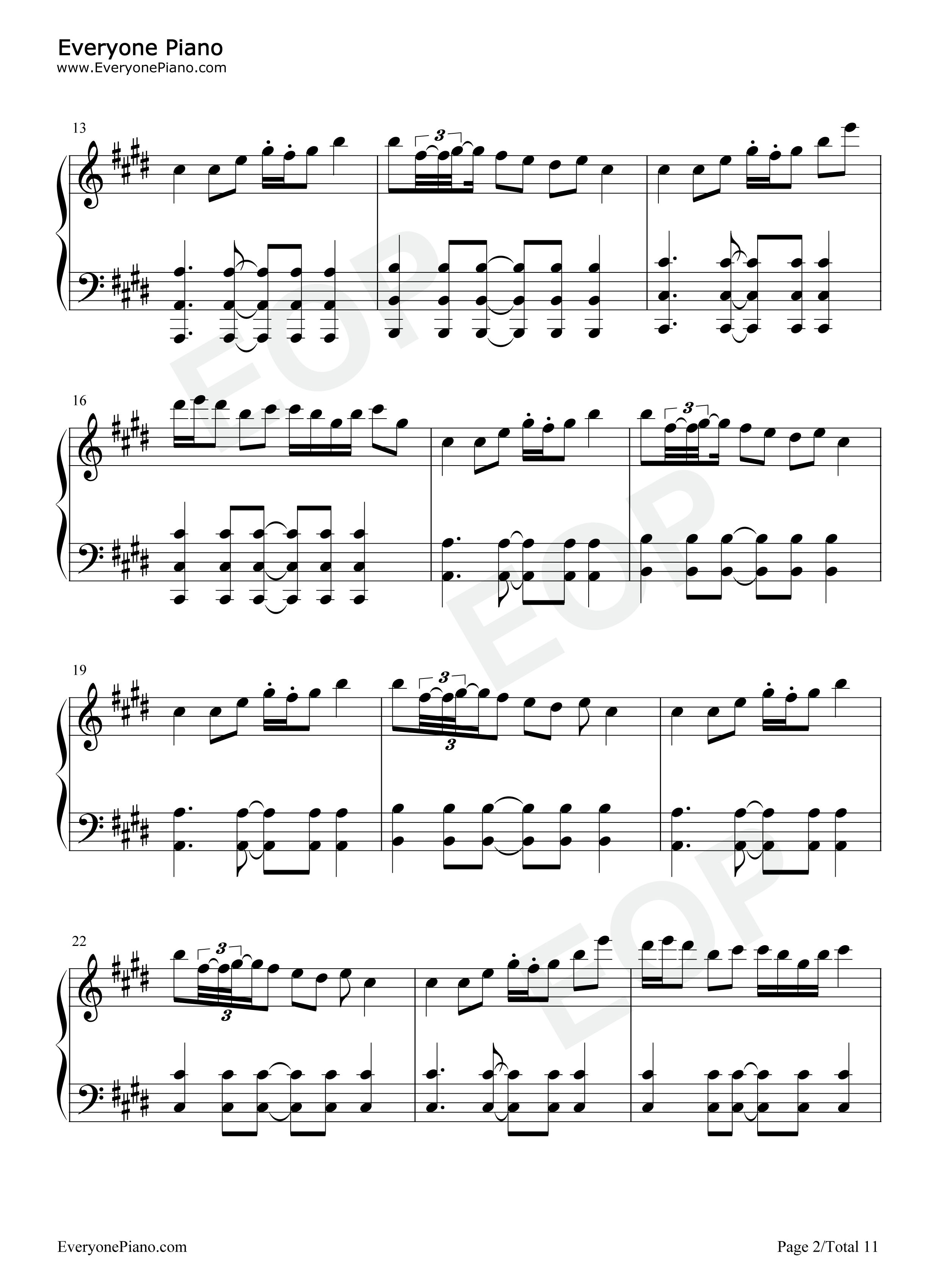 Last_Dance钢琴谱_Xomu