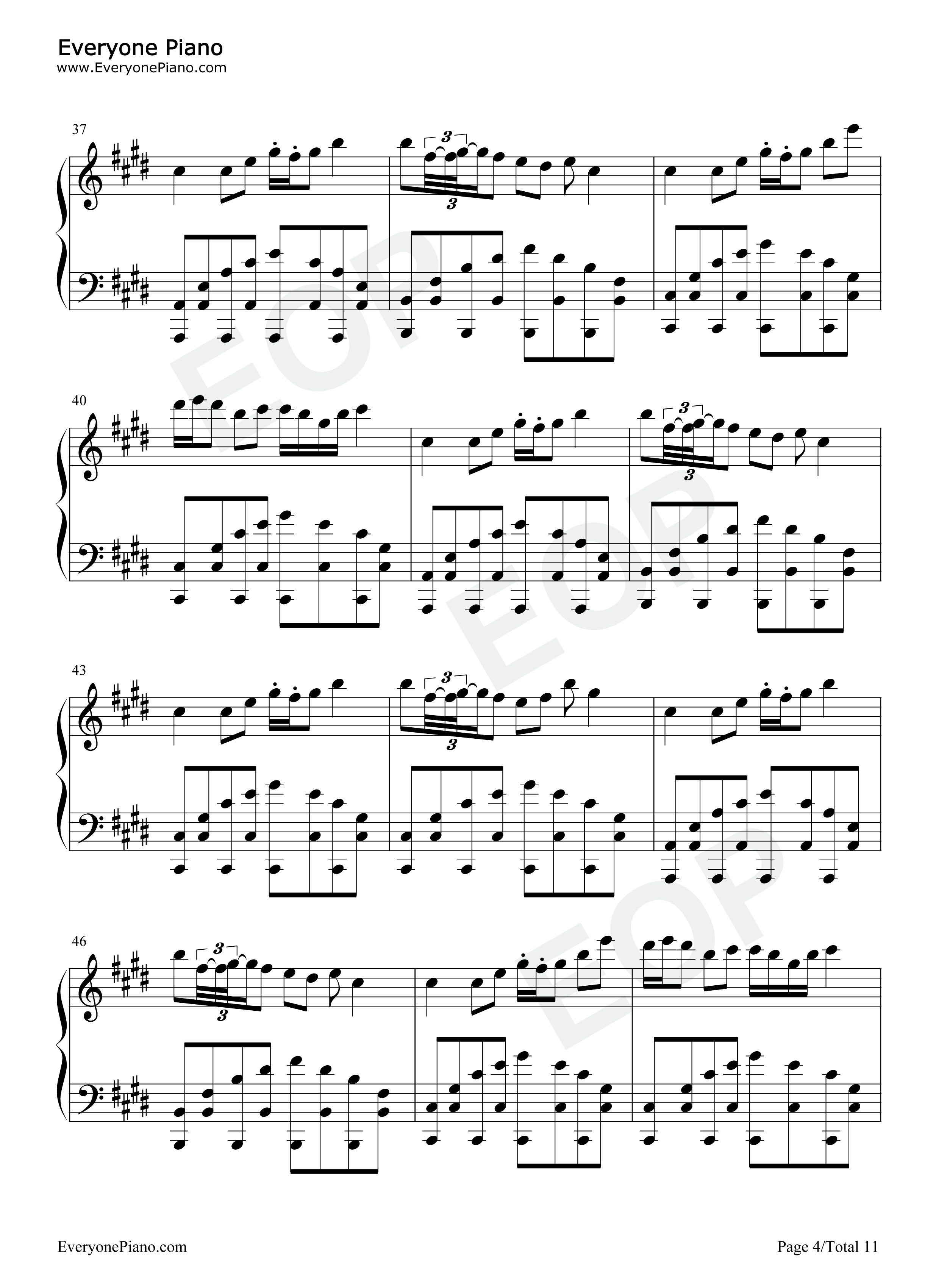 Last_Dance钢琴谱_Xomu