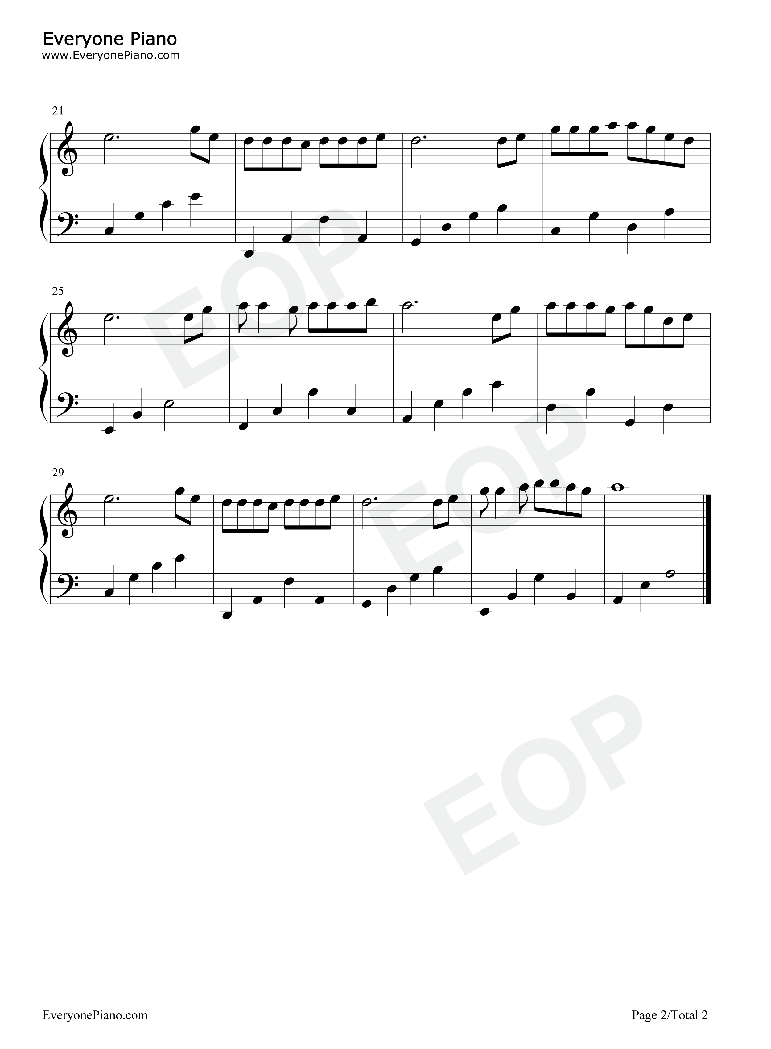 望爱却步钢琴谱_于洋