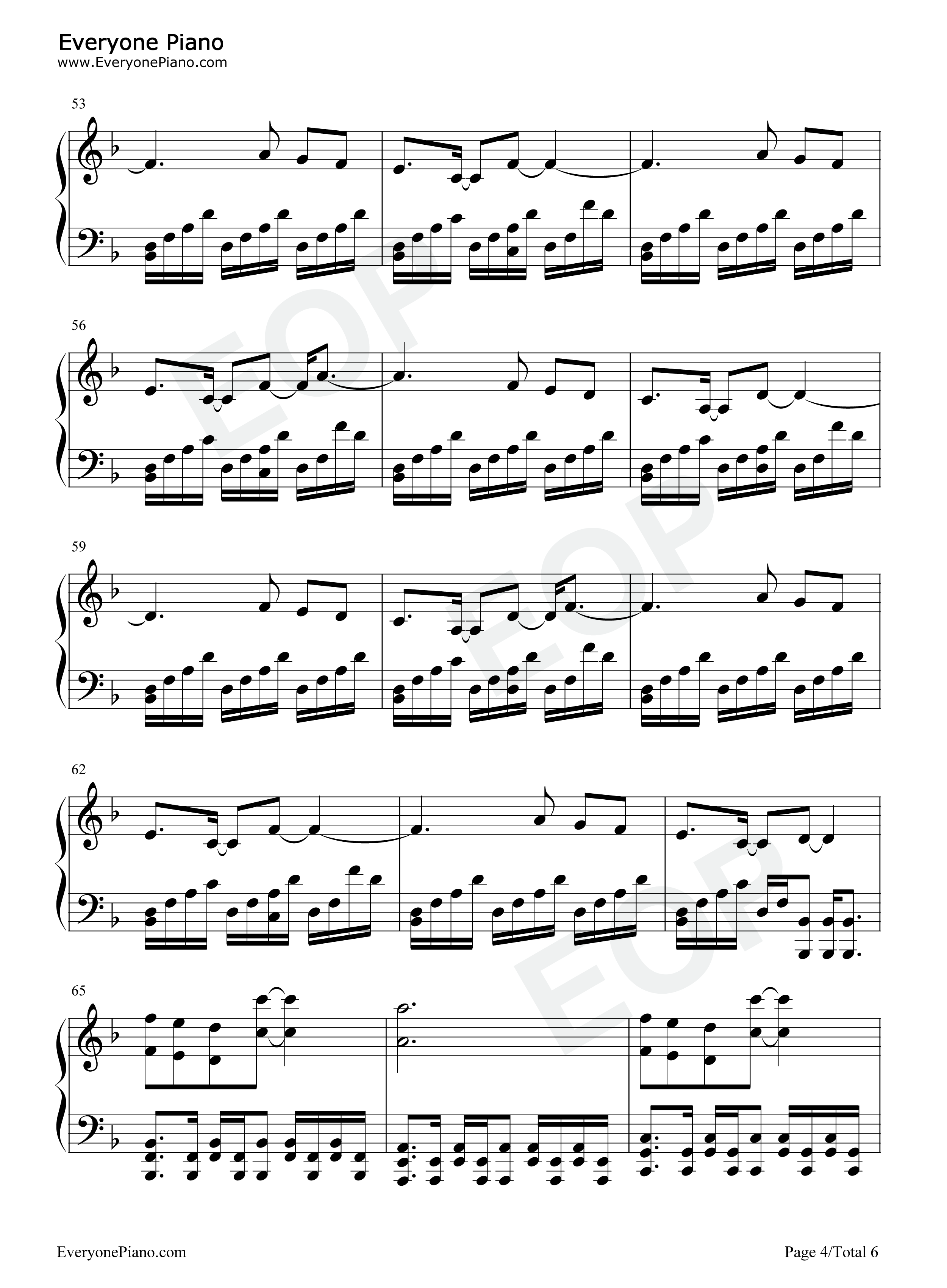 One_Final_Chance钢琴谱_World_Beyond