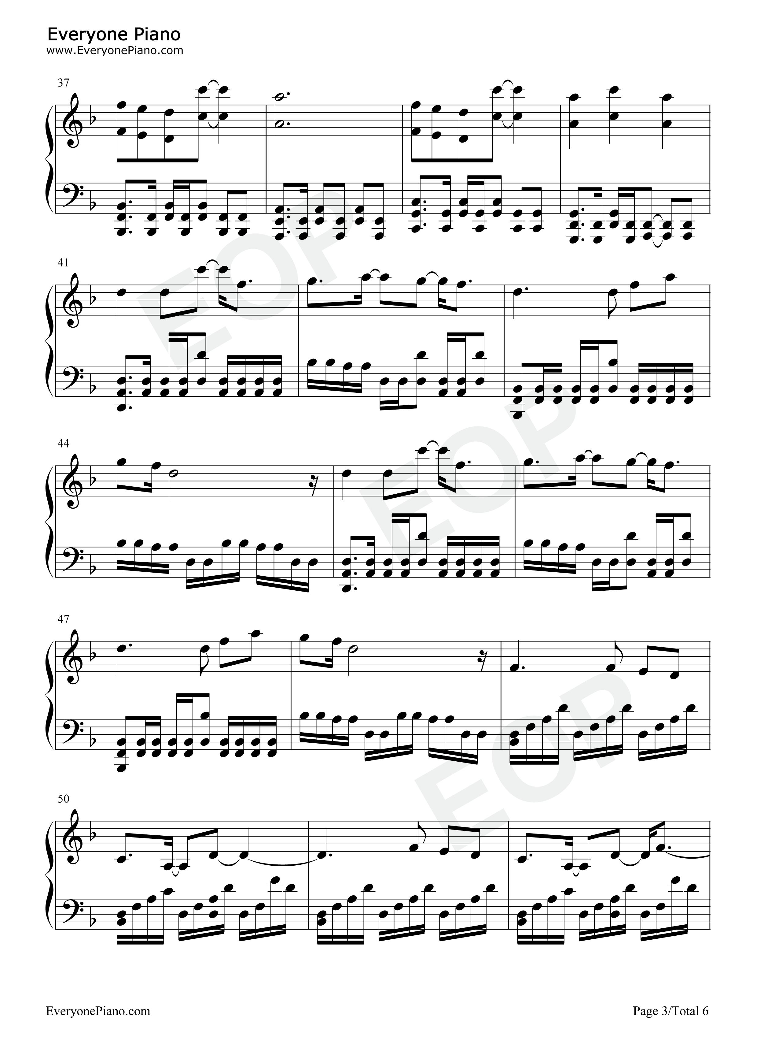 One_Final_Chance钢琴谱_World_Beyond