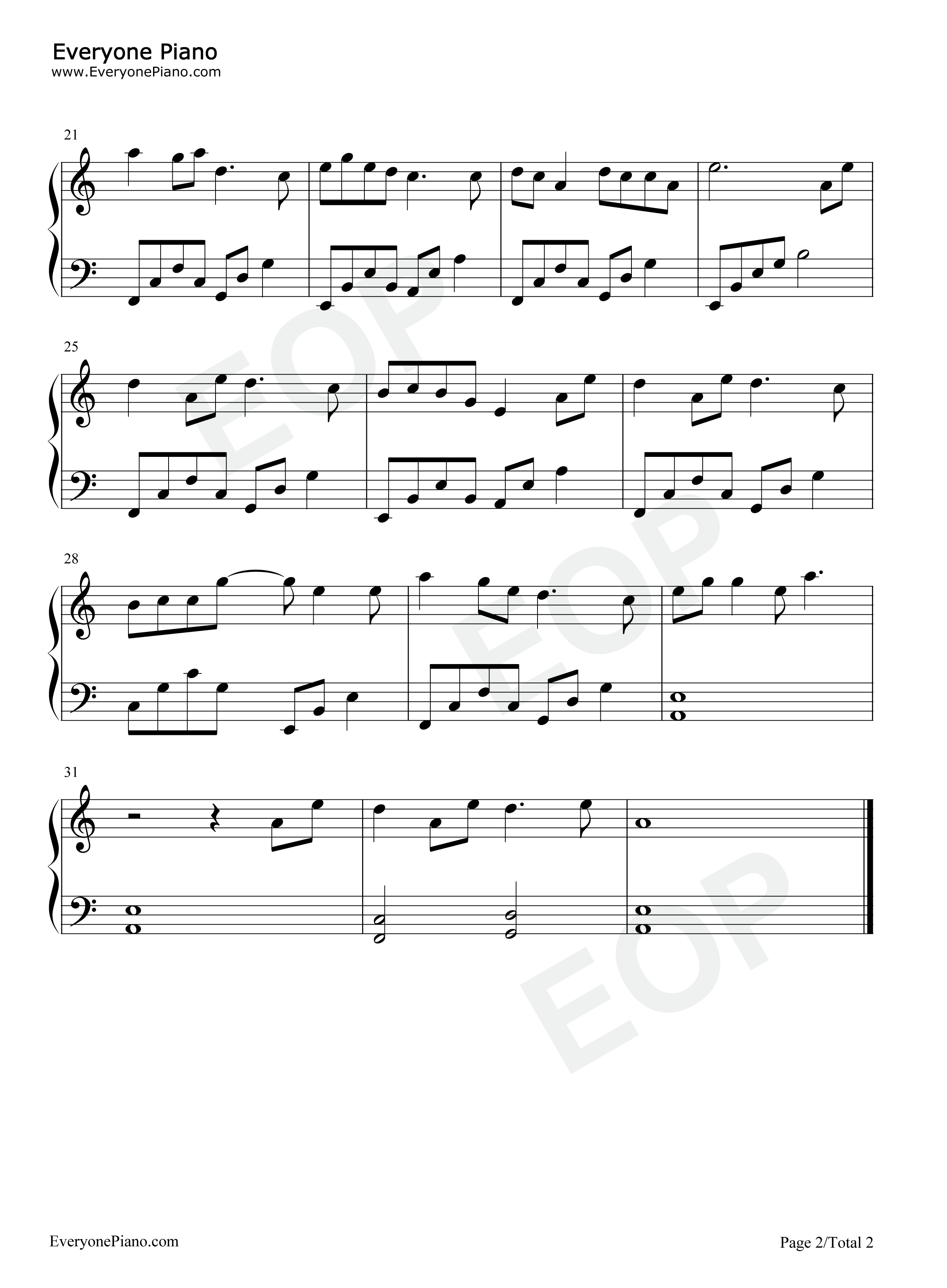 念归去钢琴谱_周深