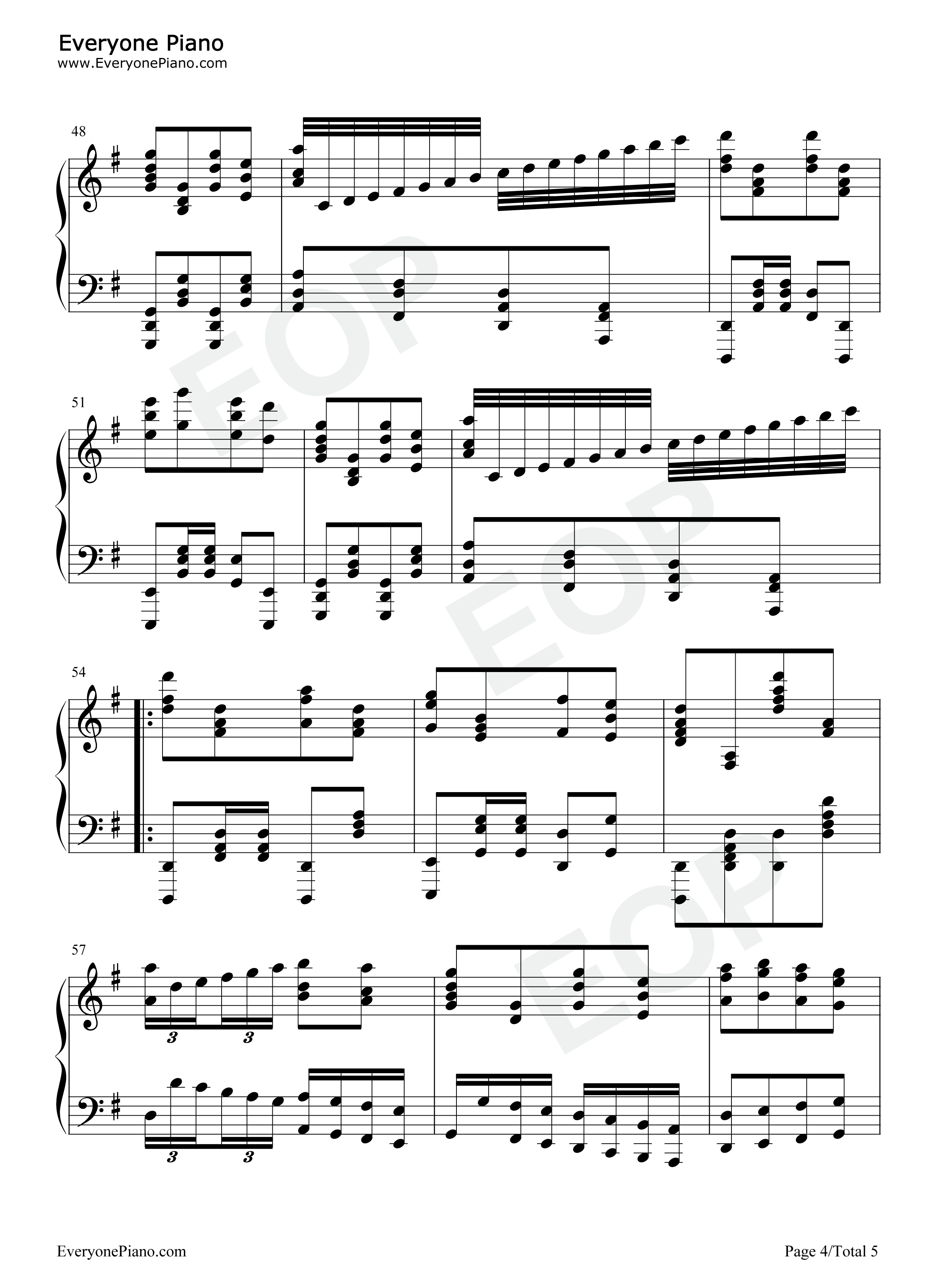 东方红钢琴谱_李有源