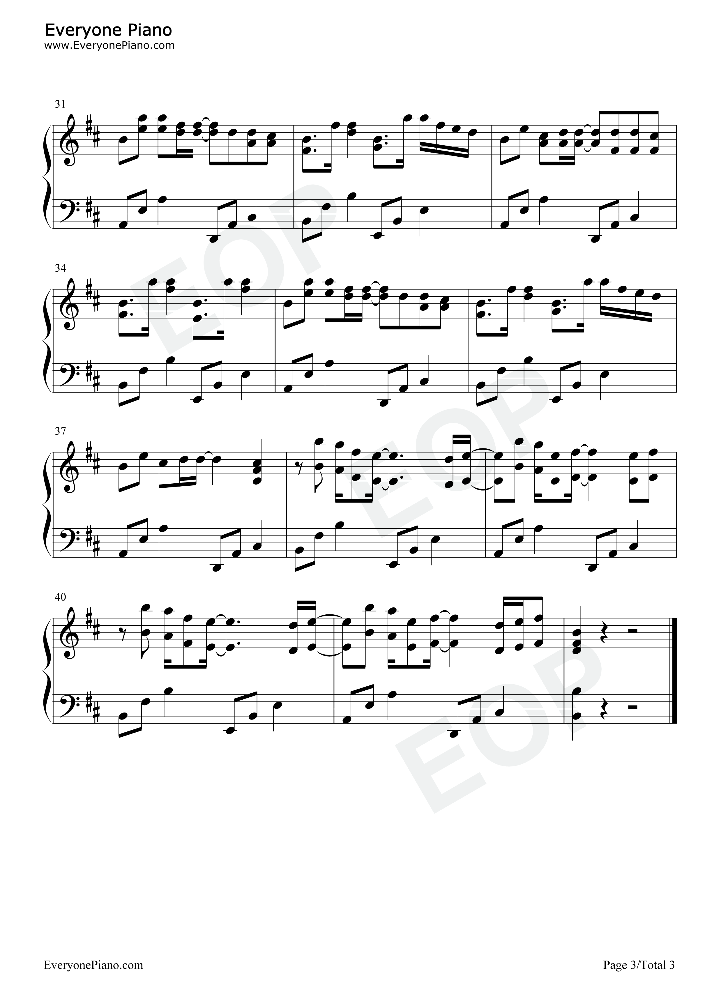 Love_Love钢琴谱_金润吉