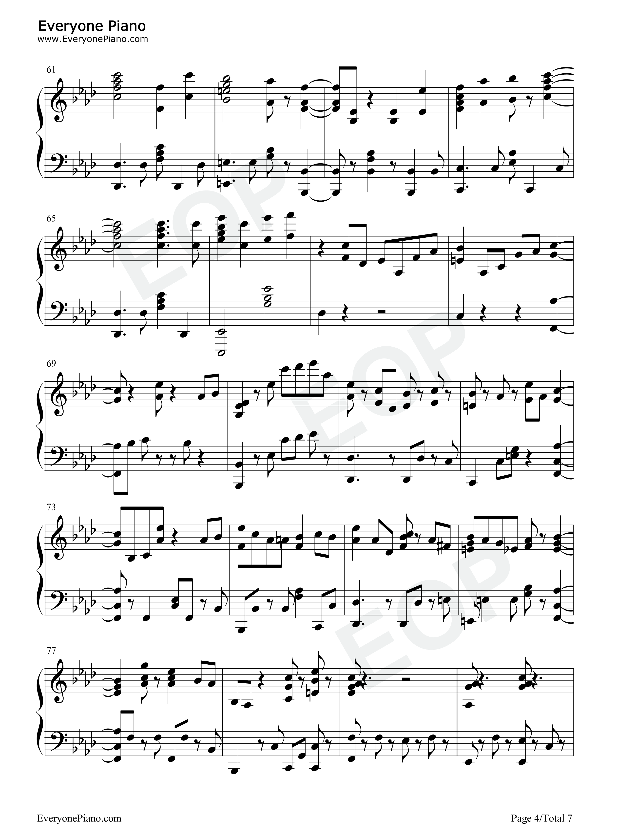 空と虚钢琴谱_ササノマリイ