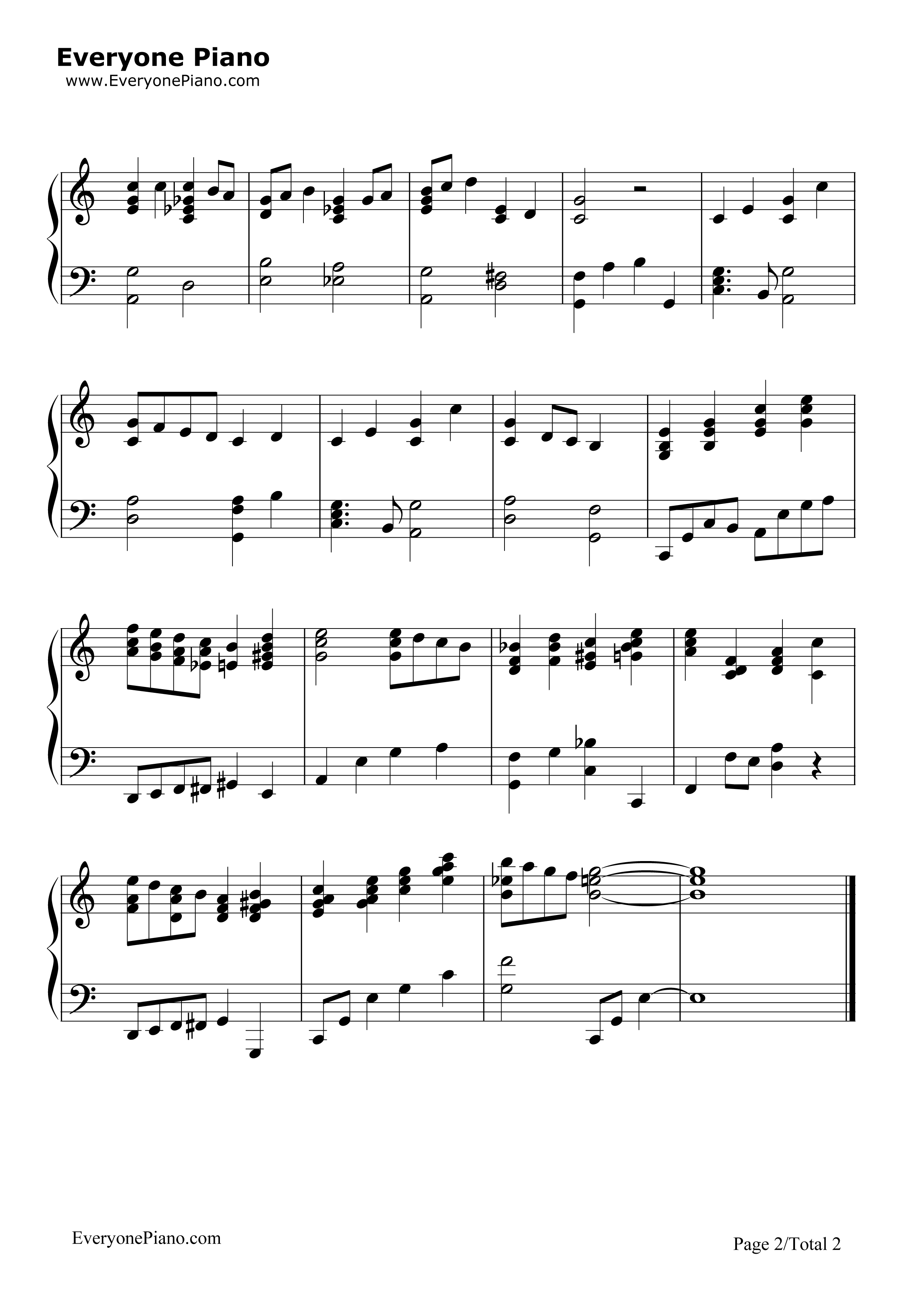 圣诞快乐钢琴谱_茱蒂嘉兰__Judy_Garland