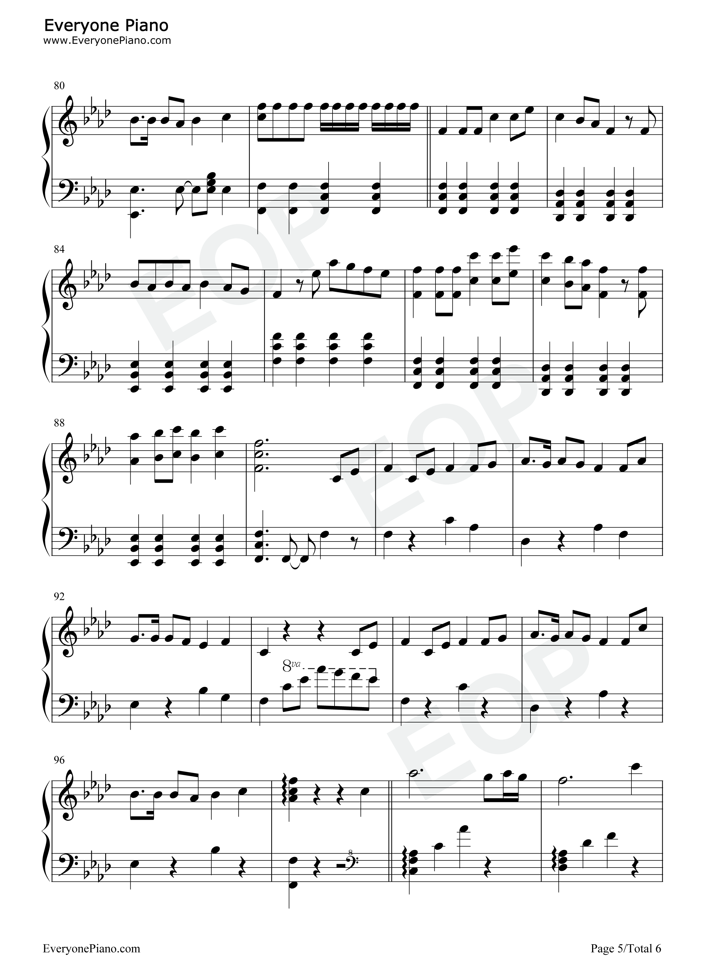 韶华赋钢琴谱_兰音Reine_小柔_艾露露