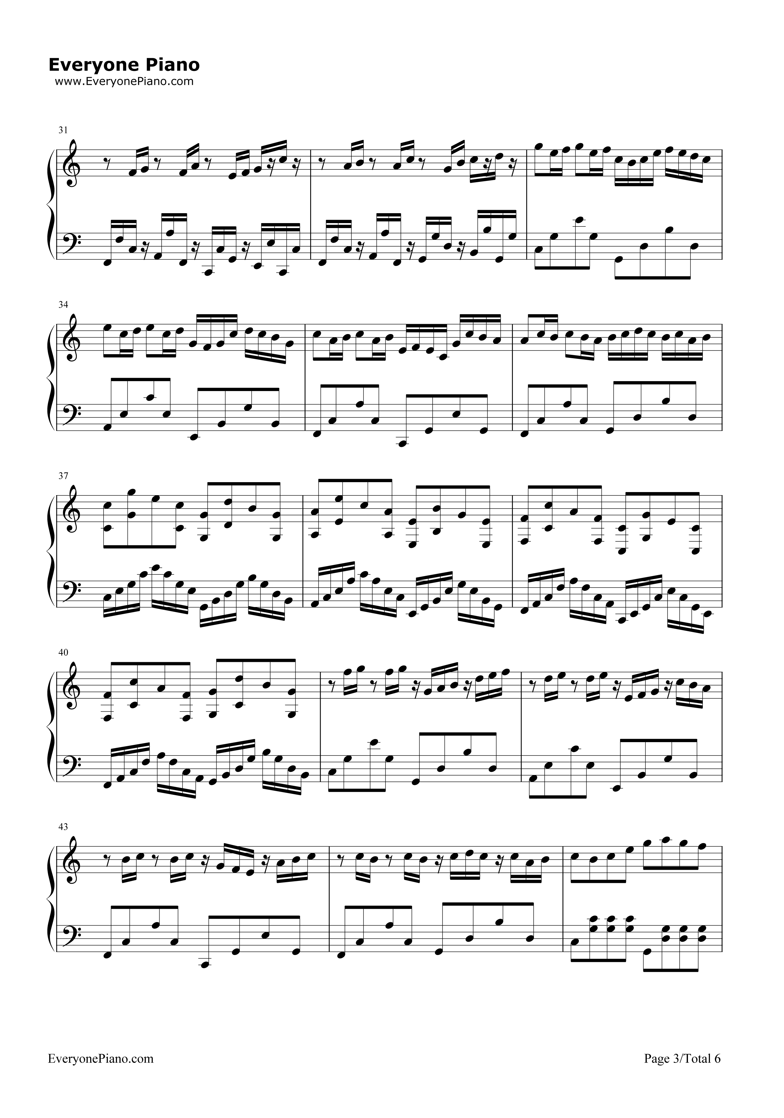 卡农圣诞夜钢琴谱_卡农