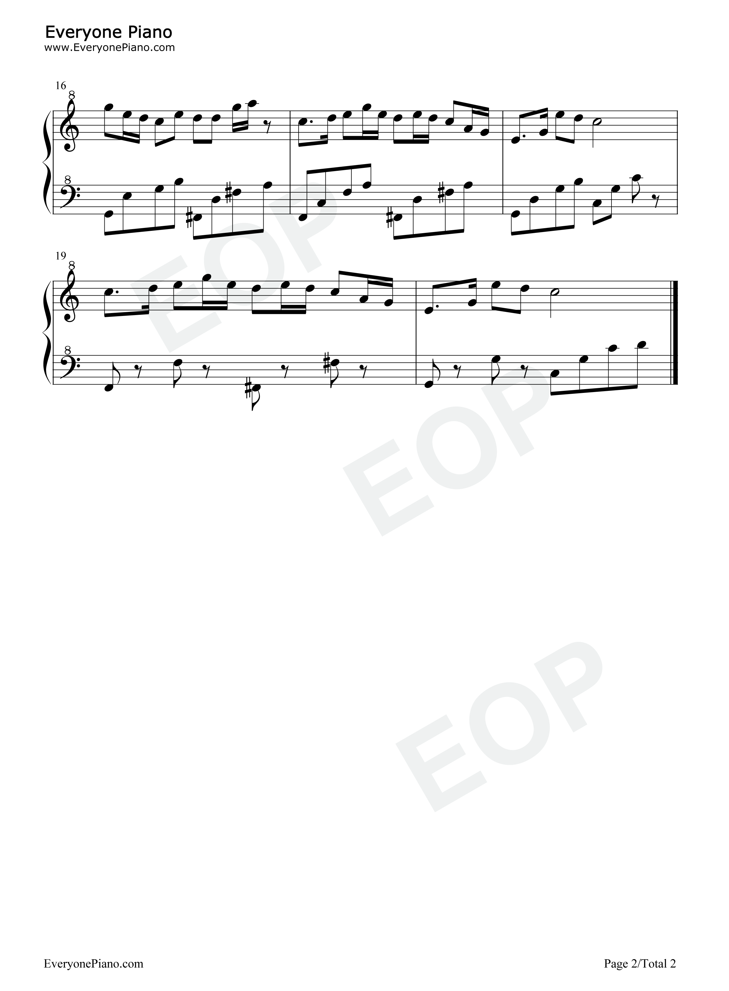 生生世世不分离钢琴谱_阿秋