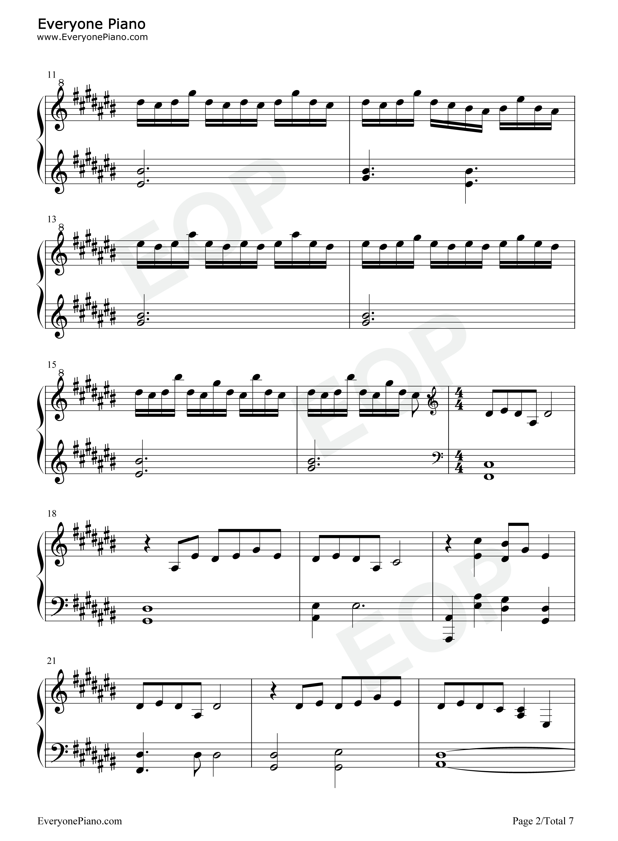 圣诞快乐劳伦斯先生钢琴谱_坂本龙一