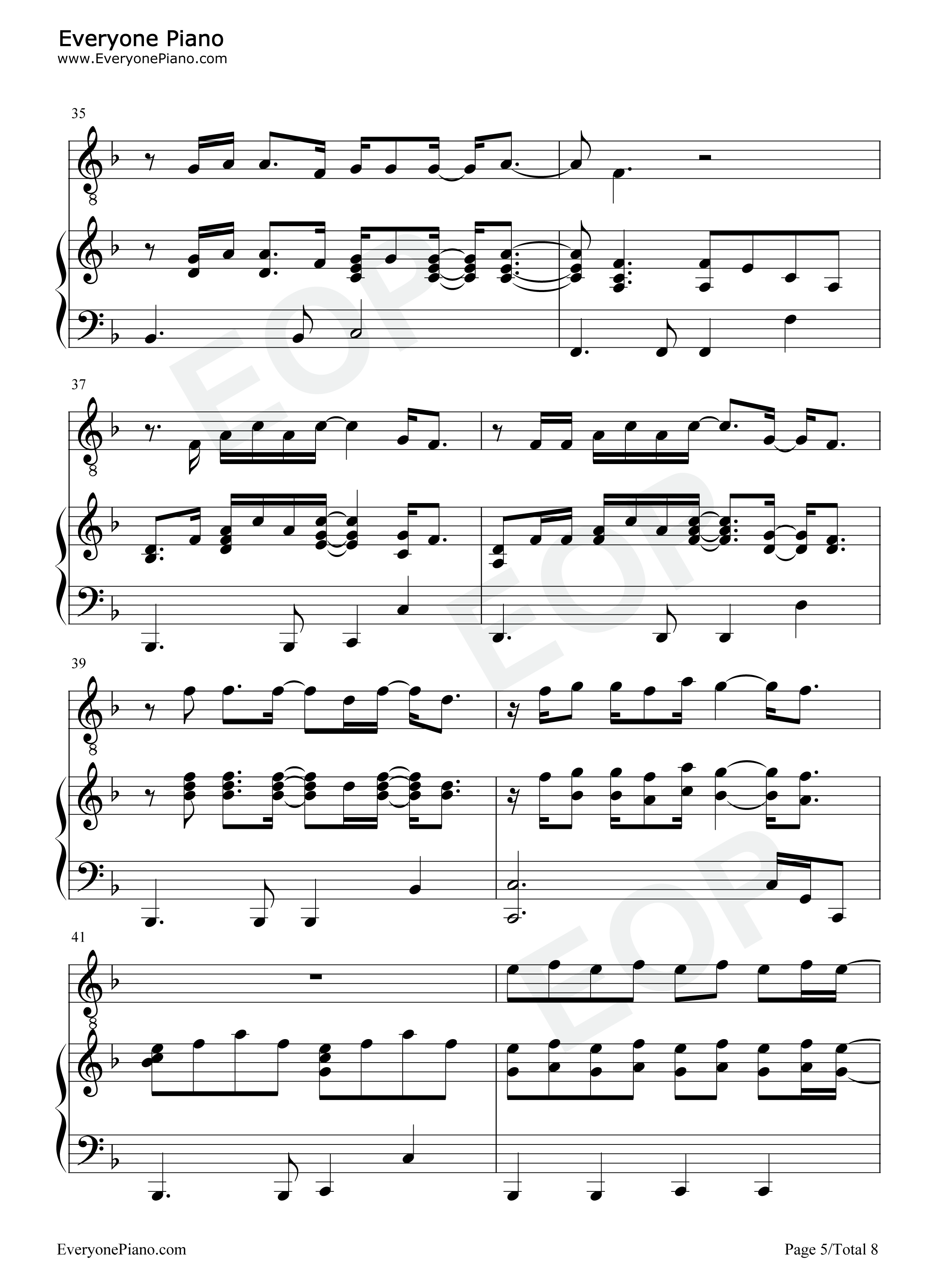 Bye_Bye_Baby钢琴谱_Taylor_Swift