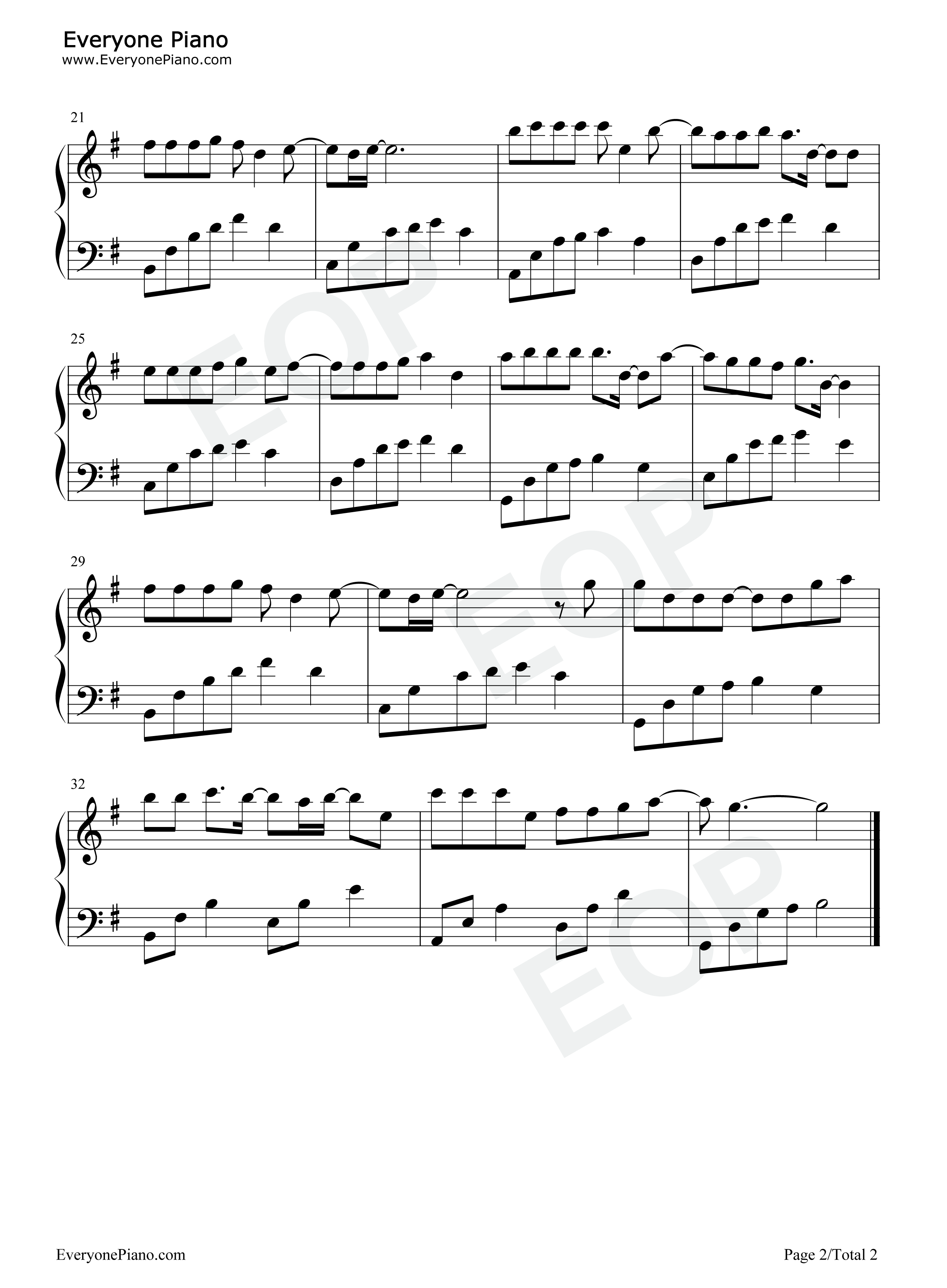 最爱的人伤我最深钢琴谱_张雨生_张惠妹