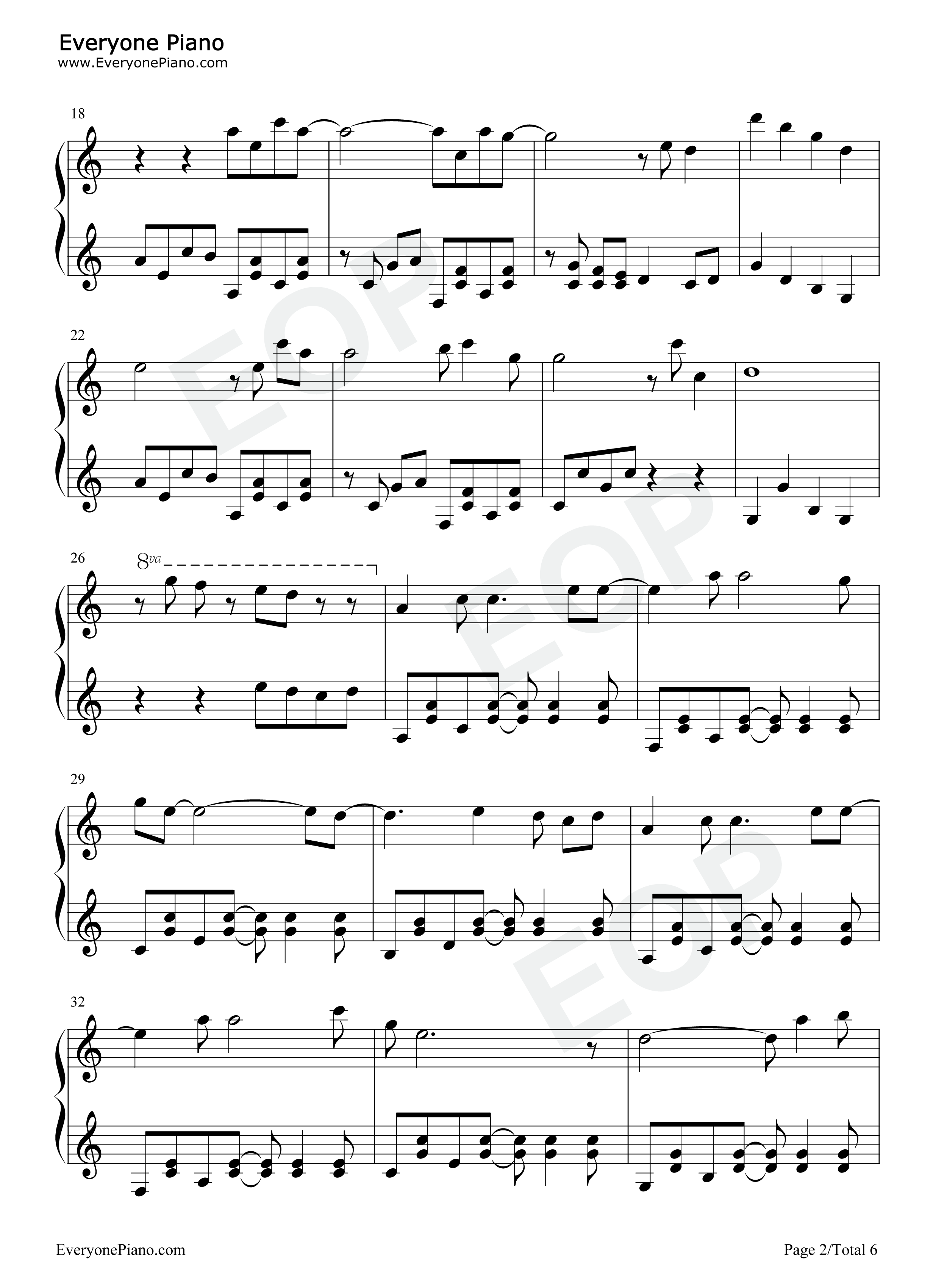 山雀钢琴谱_万能青年旅店