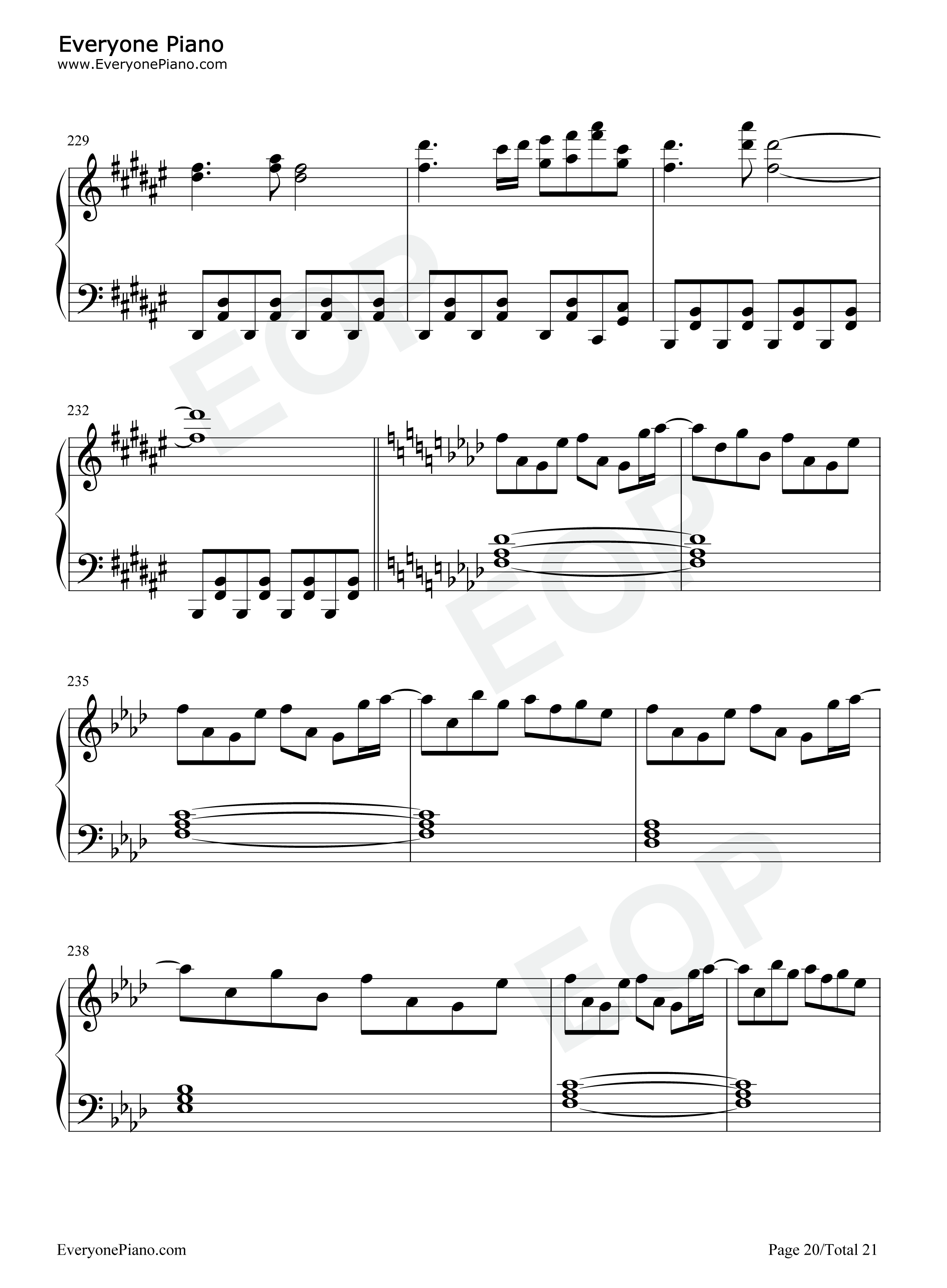 Touhou_Piano_Medley钢琴谱_Touhou