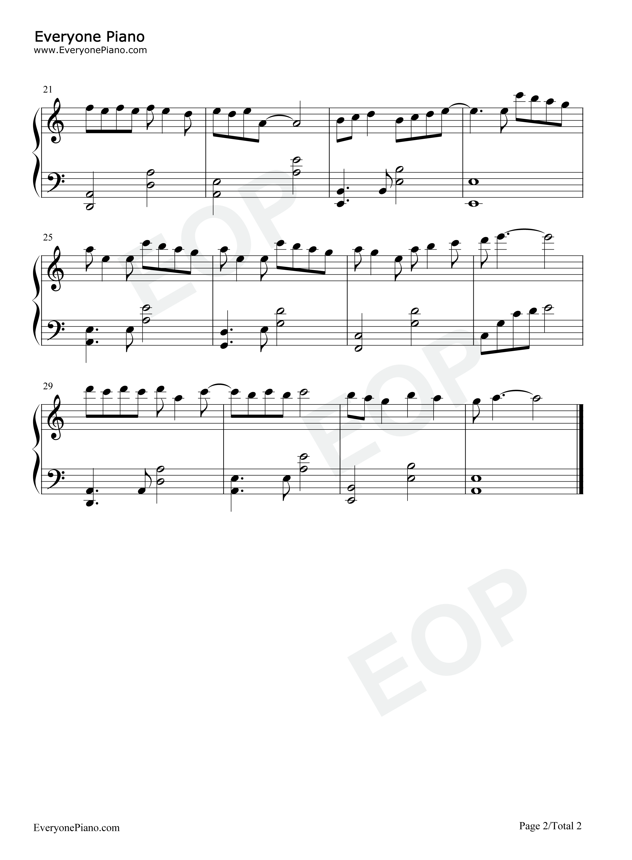 羁绊钢琴谱_许嵩