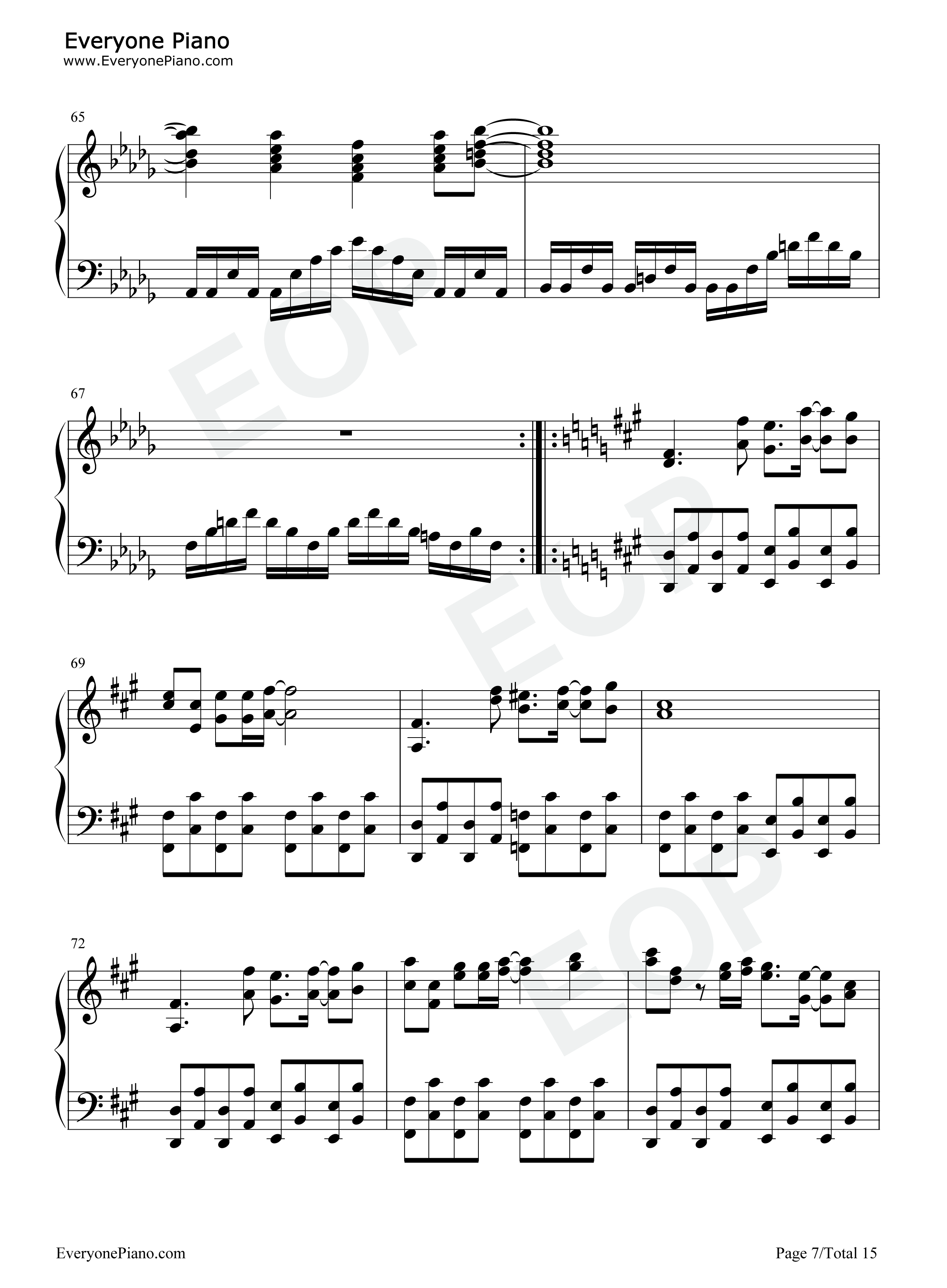 Touhou_Piano_Medley_Part_2钢琴谱_Touhou