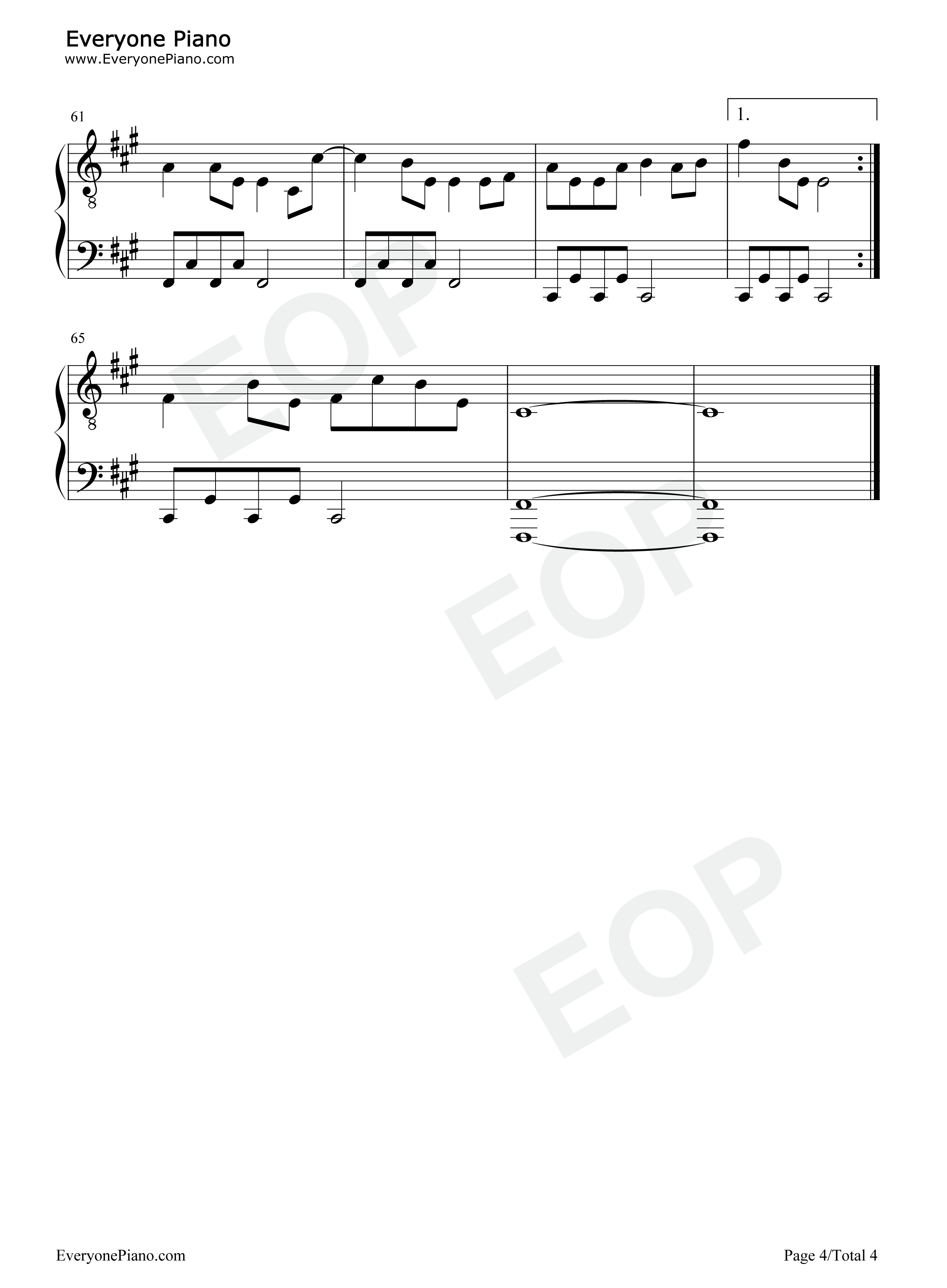 叹钢琴谱_黄龄_Tăng_Duy_Tân