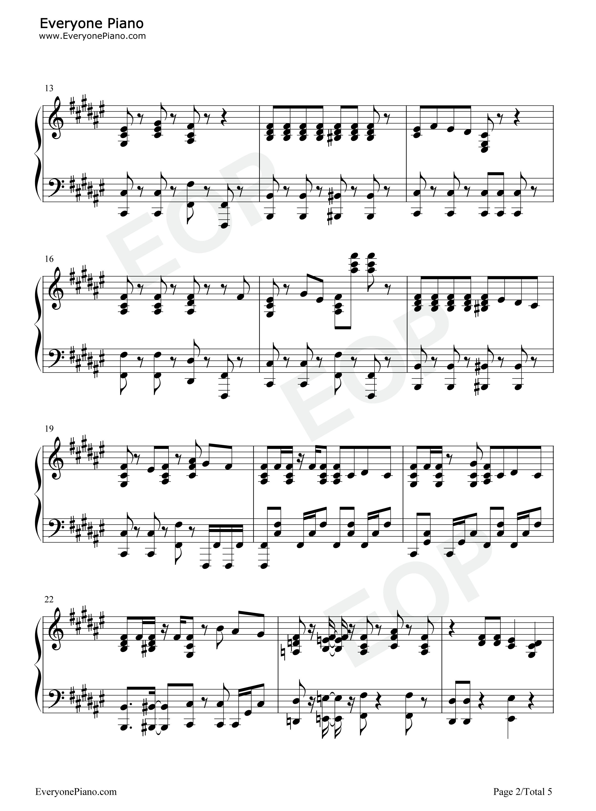 アノーイング_さんさんウィーク钢琴谱_楠木灯_早见沙织_青山玲菜_古贺葵