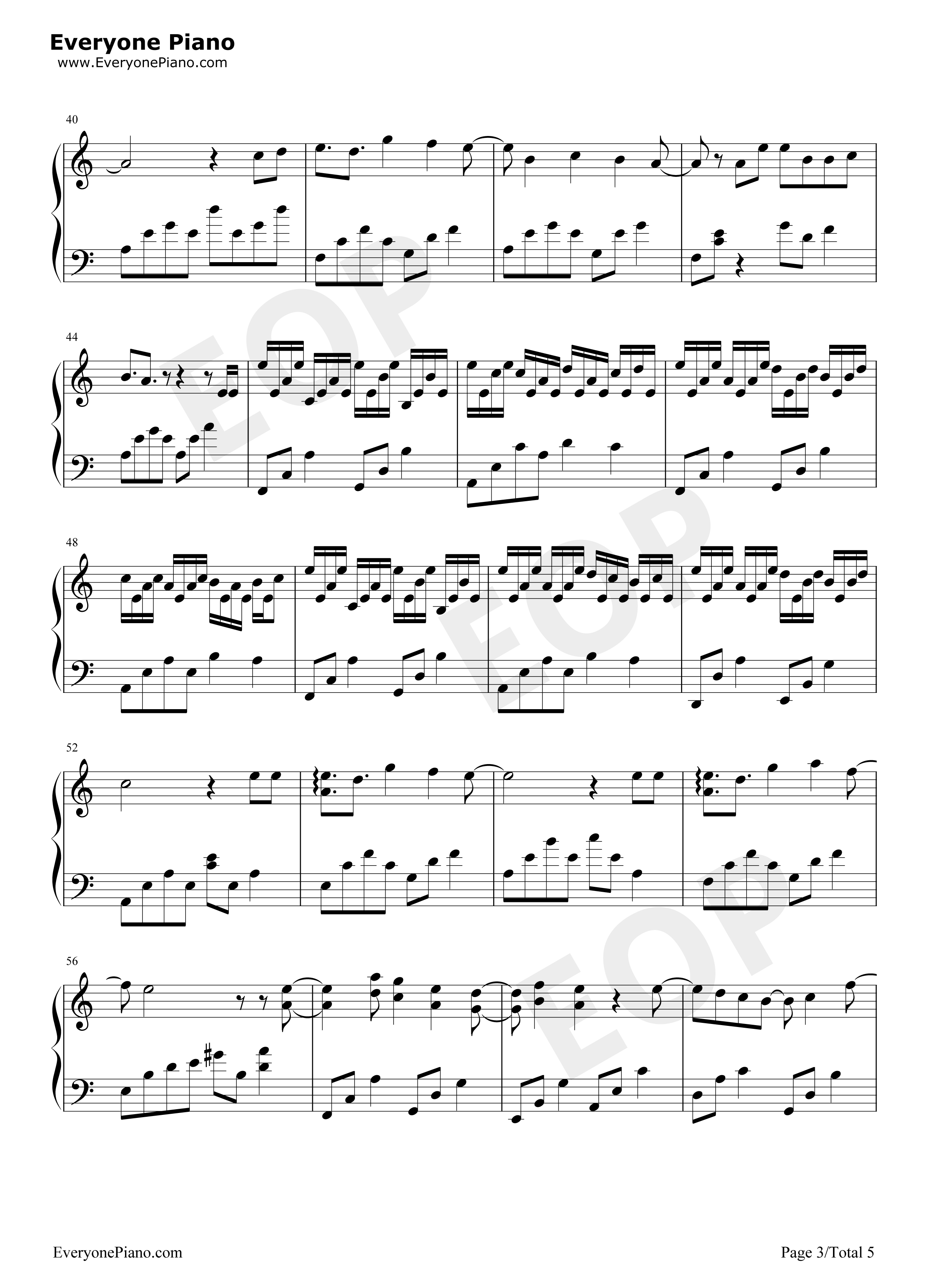 撒野钢琴谱_欸_61