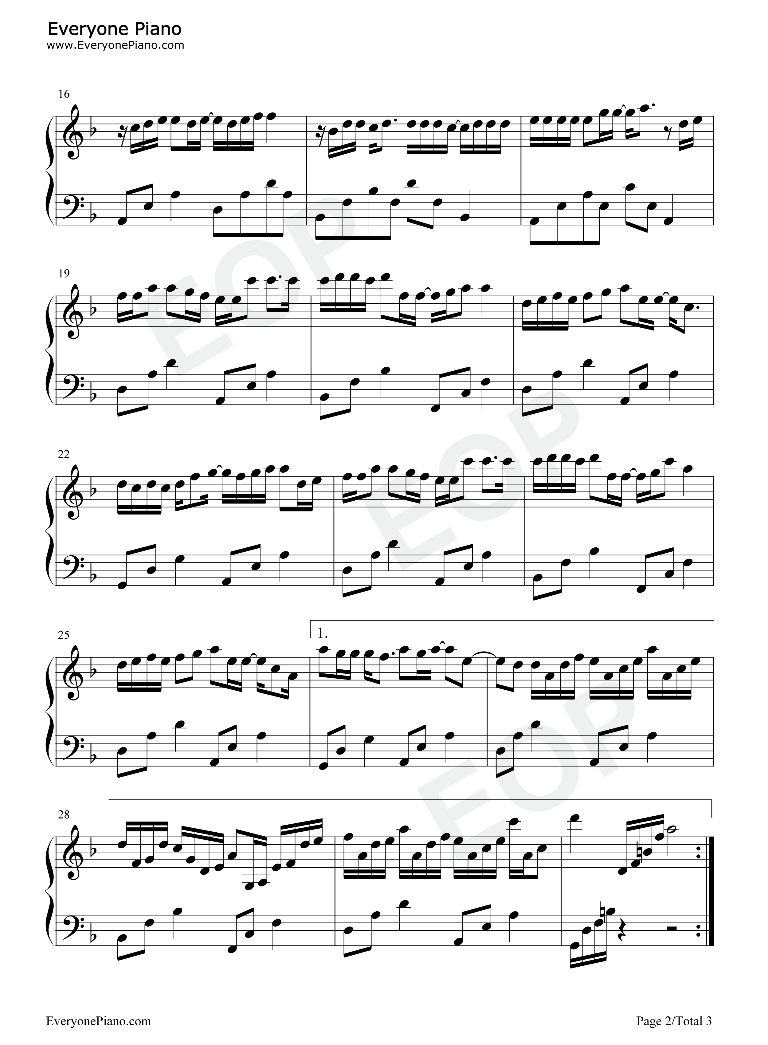 满天星辰不及你钢琴谱_ycccc