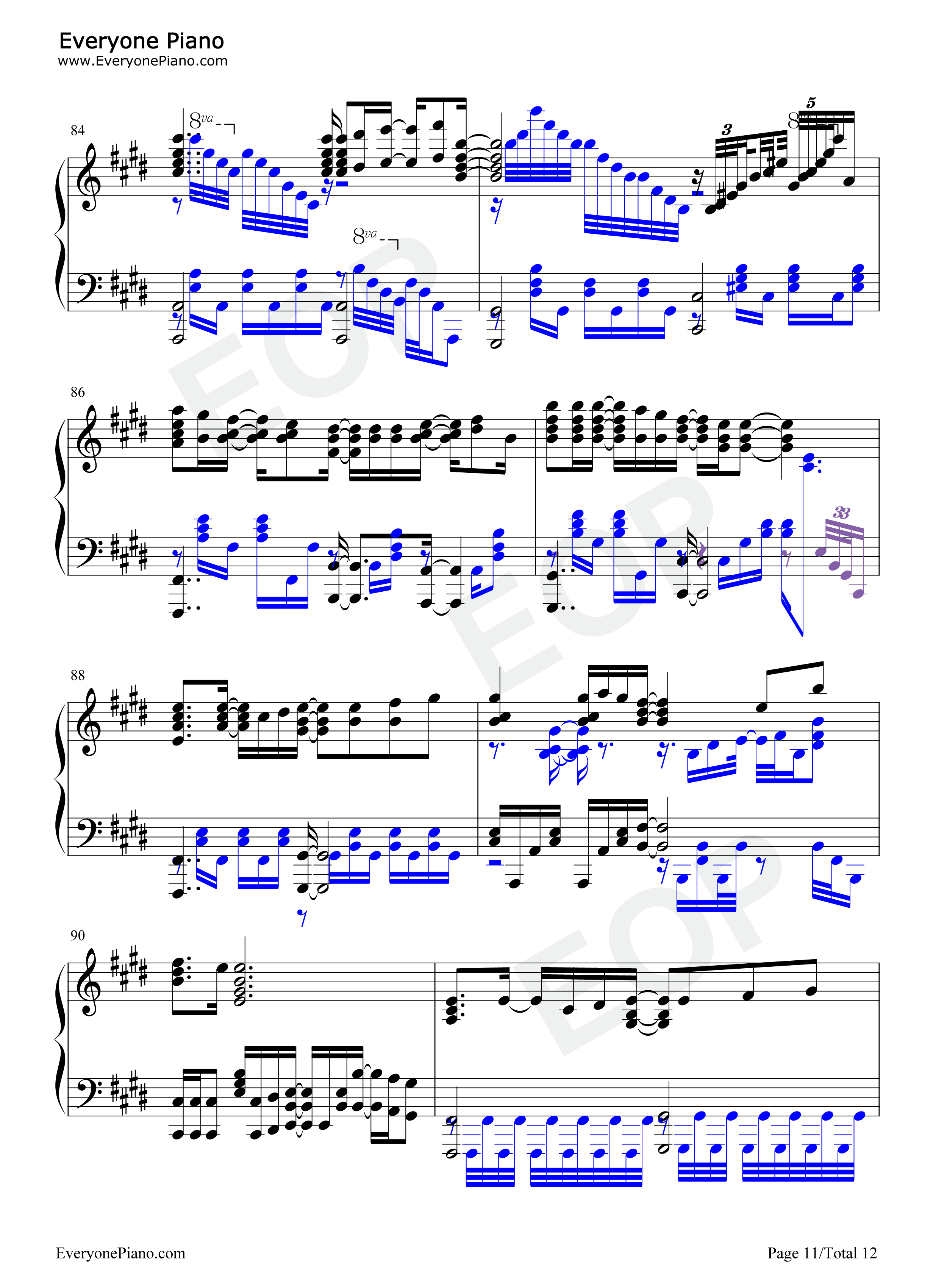 シリウス钢琴谱_蓝井艾露