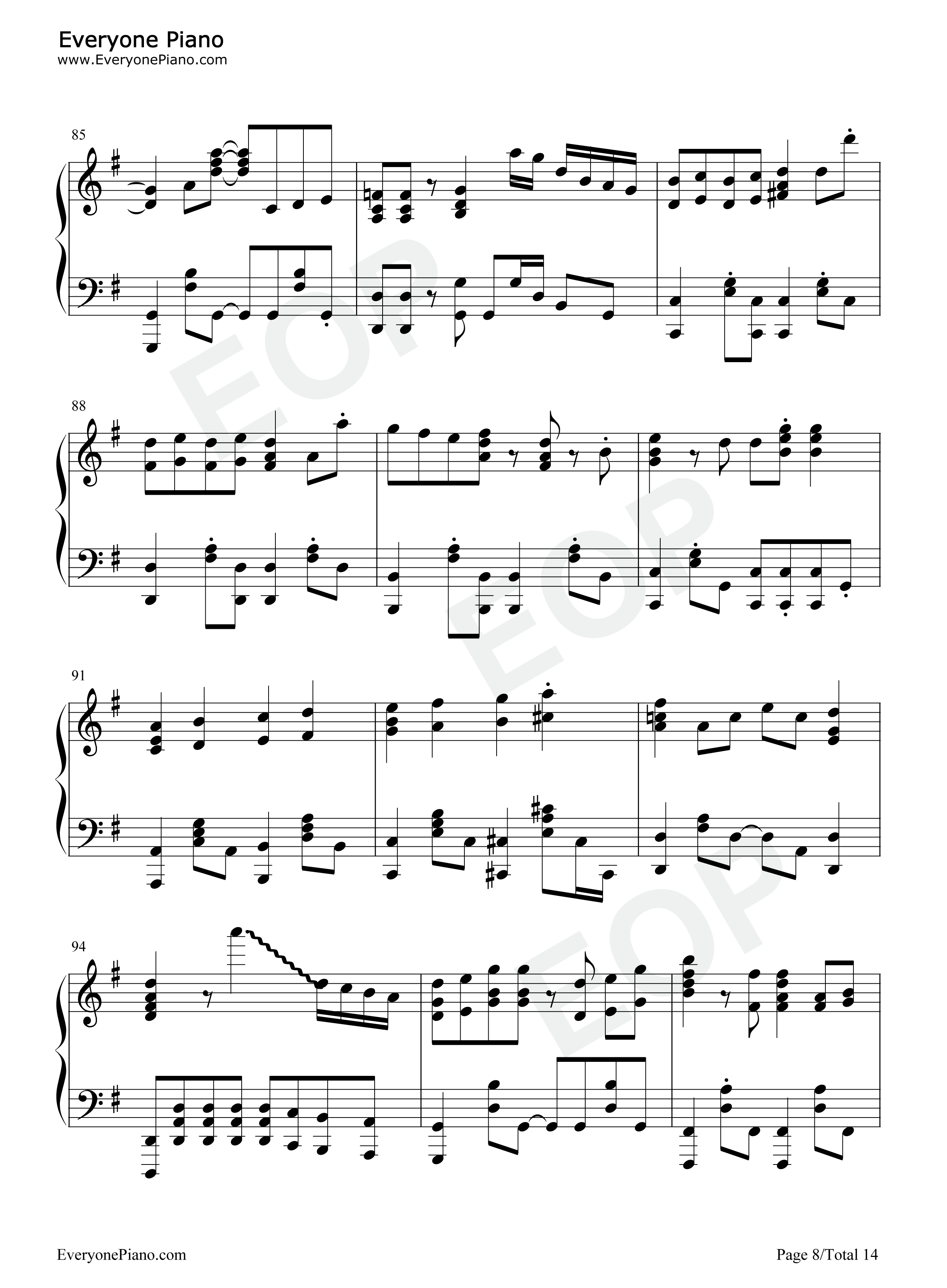 まっすぐ钢琴谱_大原由衣子