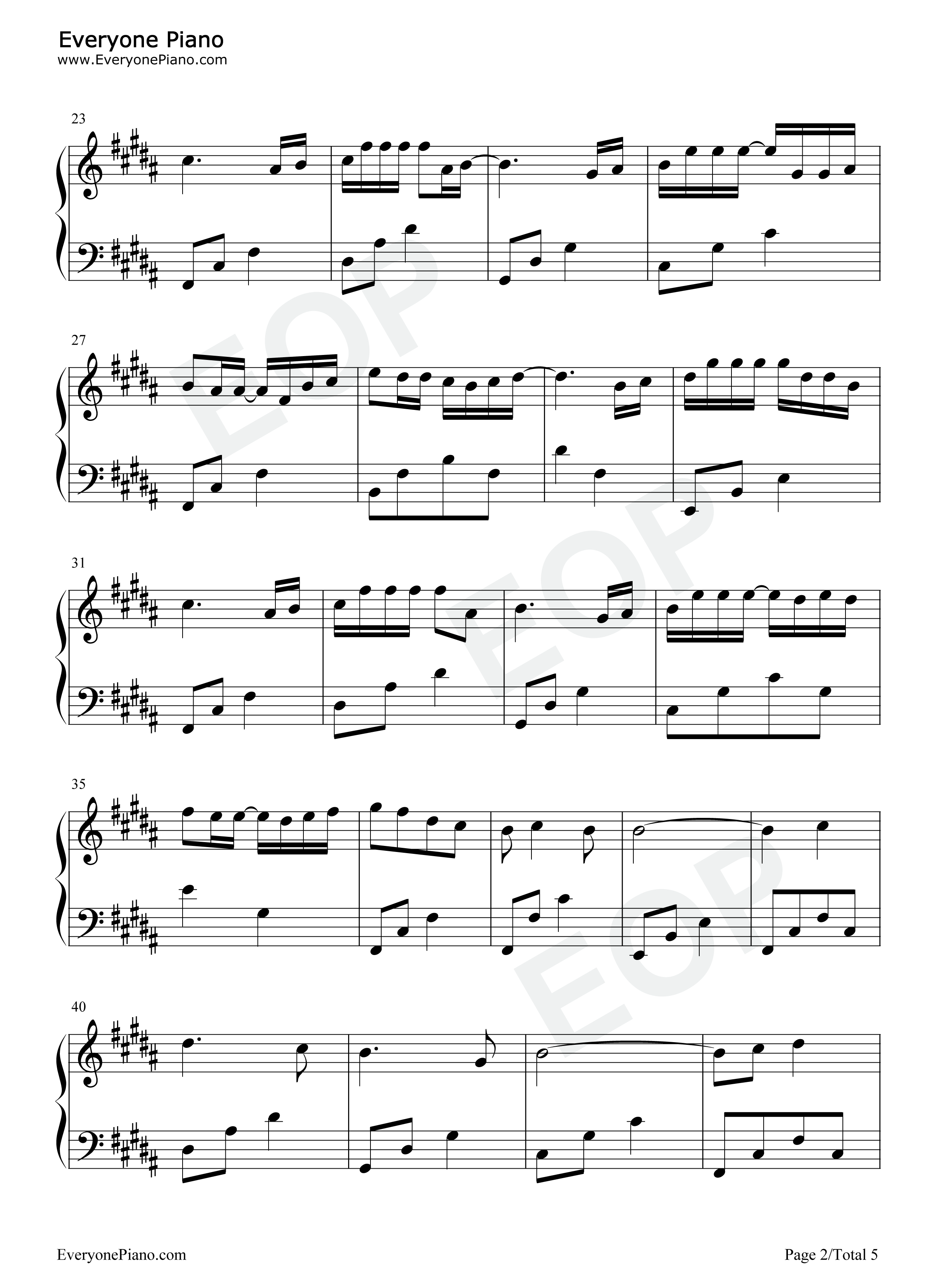 三更情诗钢琴谱_周思涵