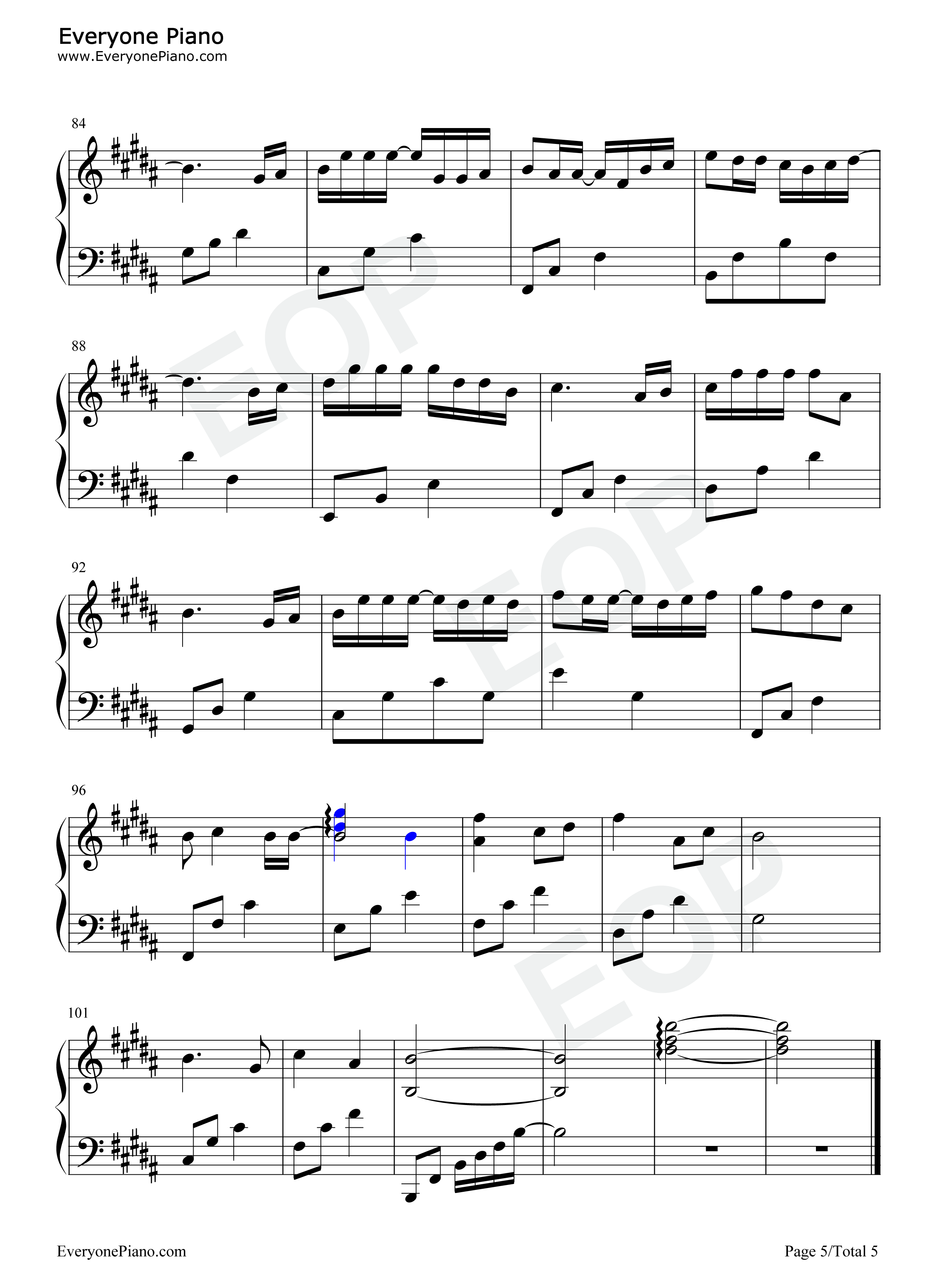 三更情诗钢琴谱_周思涵