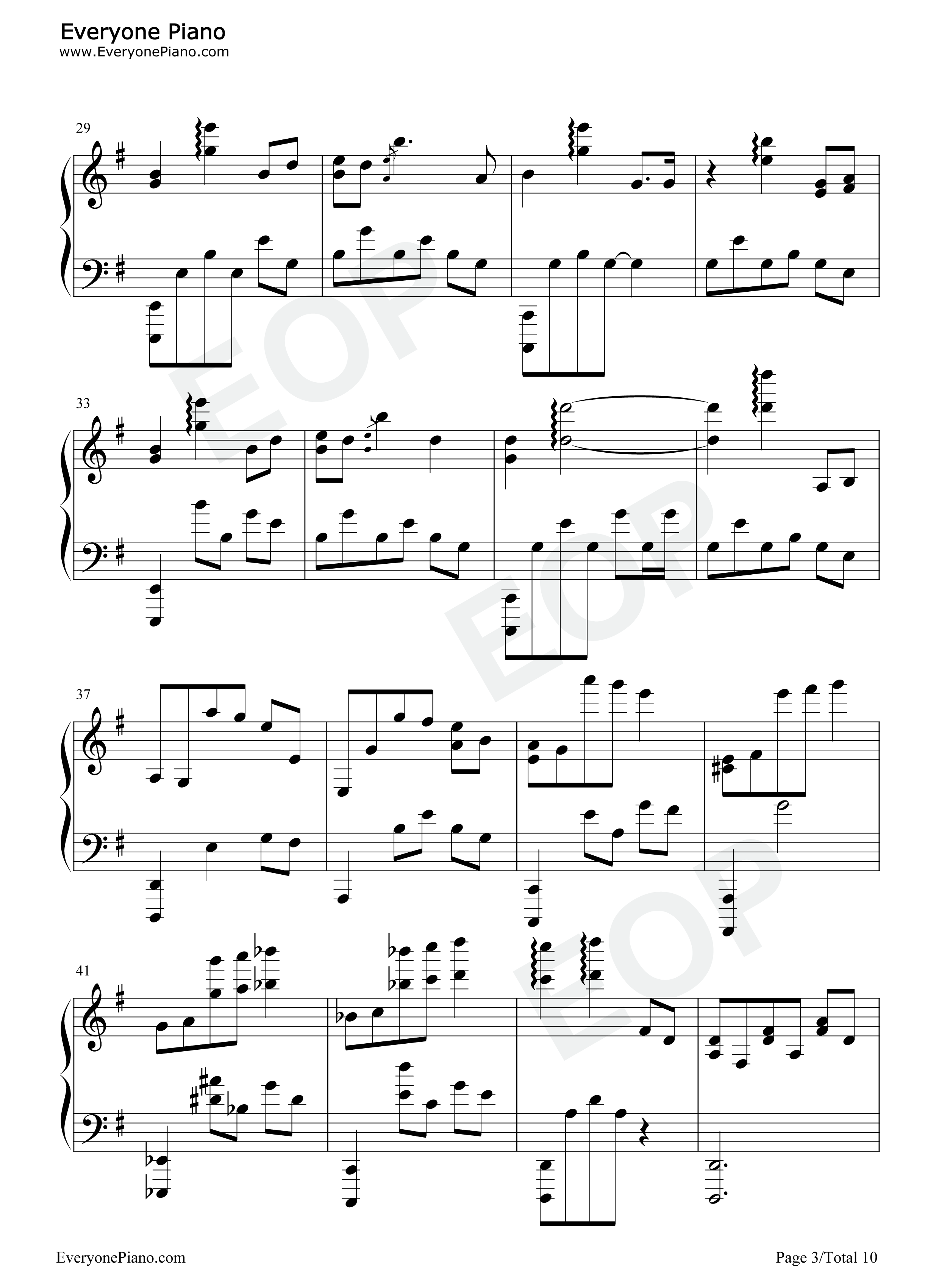 Incarnation钢琴谱_张靓颖