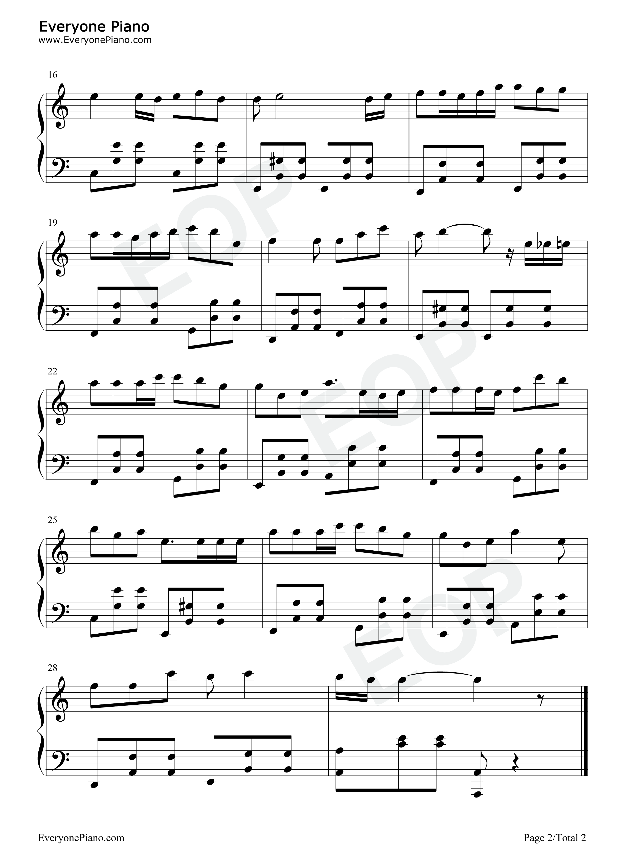 枕边童话钢琴谱_小田音乐社_傲七爷