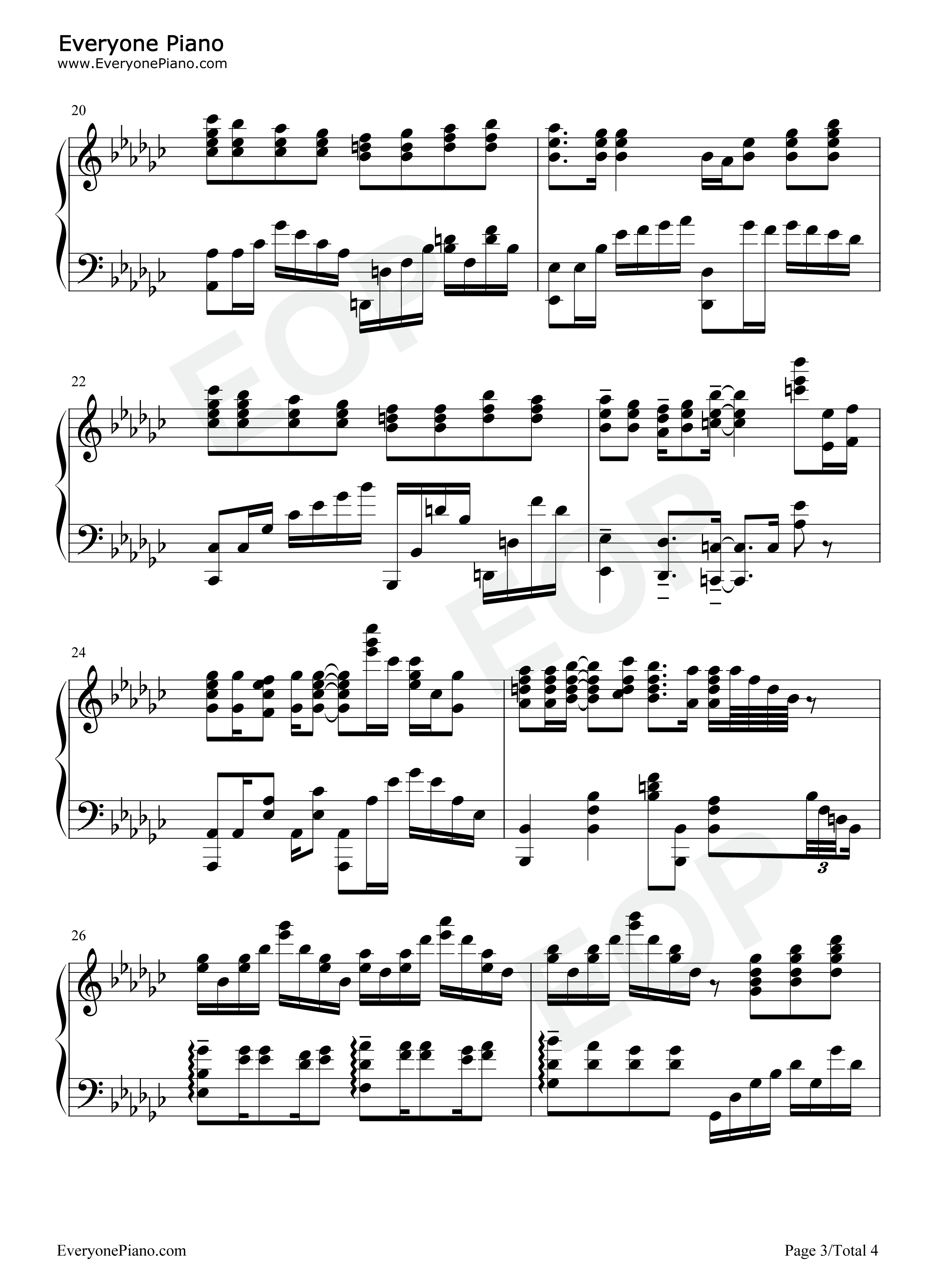 明け星钢琴谱_LiSA