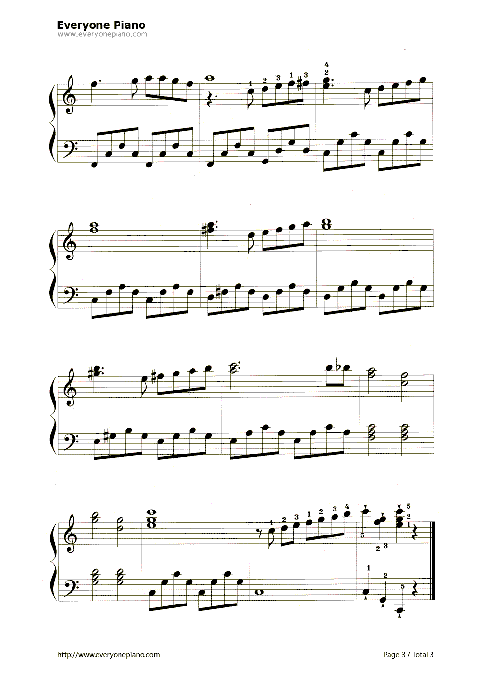 哆来咪钢琴谱_未知