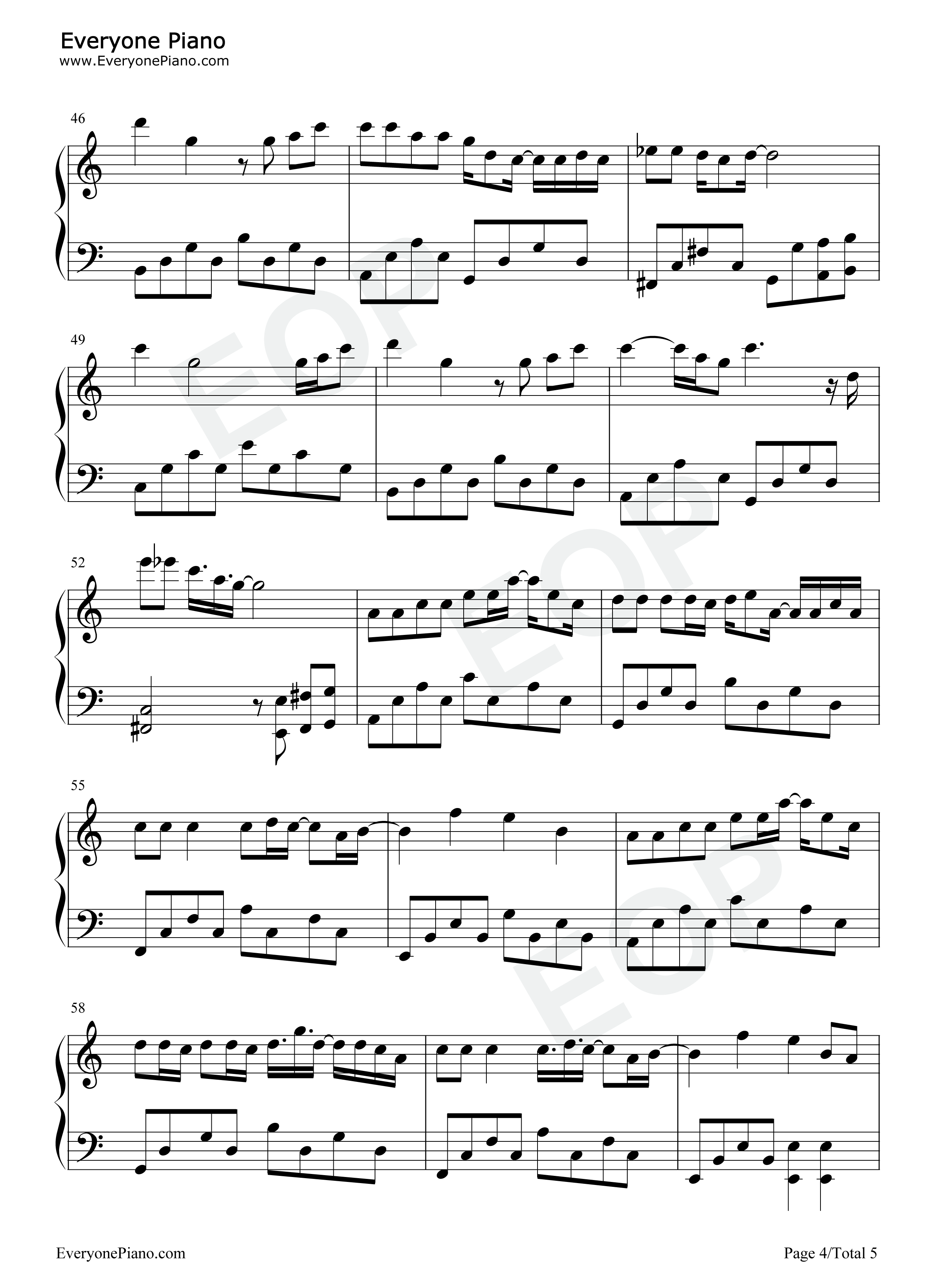 被驯服的象钢琴谱_蔡健雅