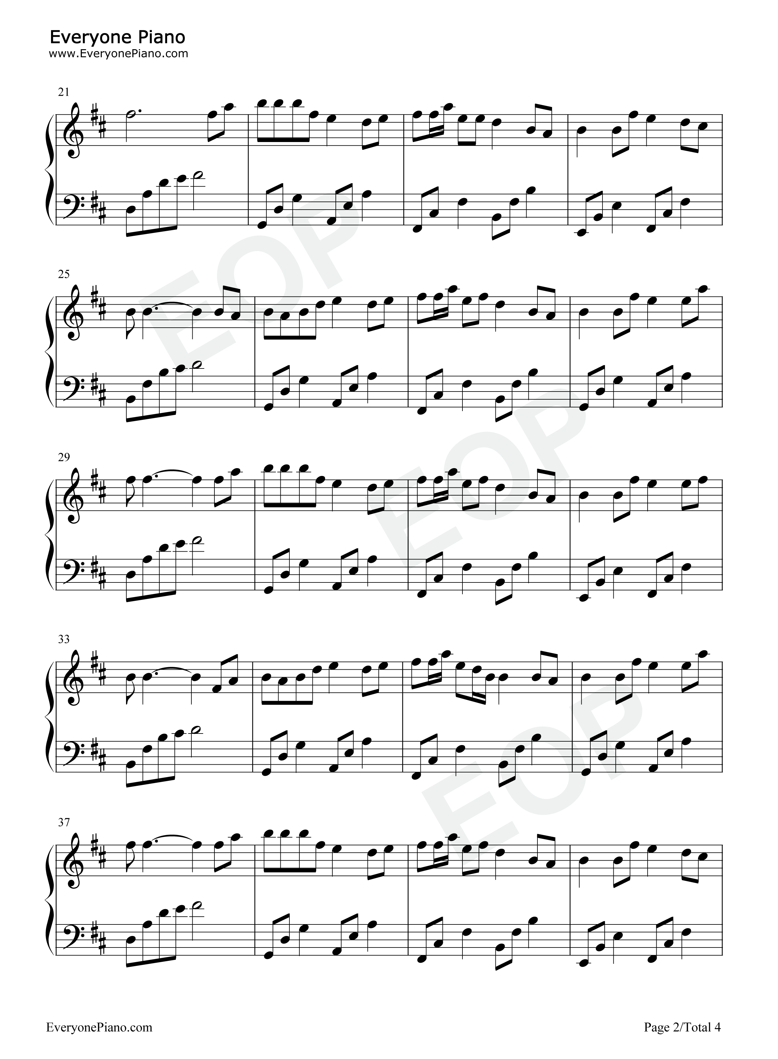 我是夜里的孤独钢琴谱_大美