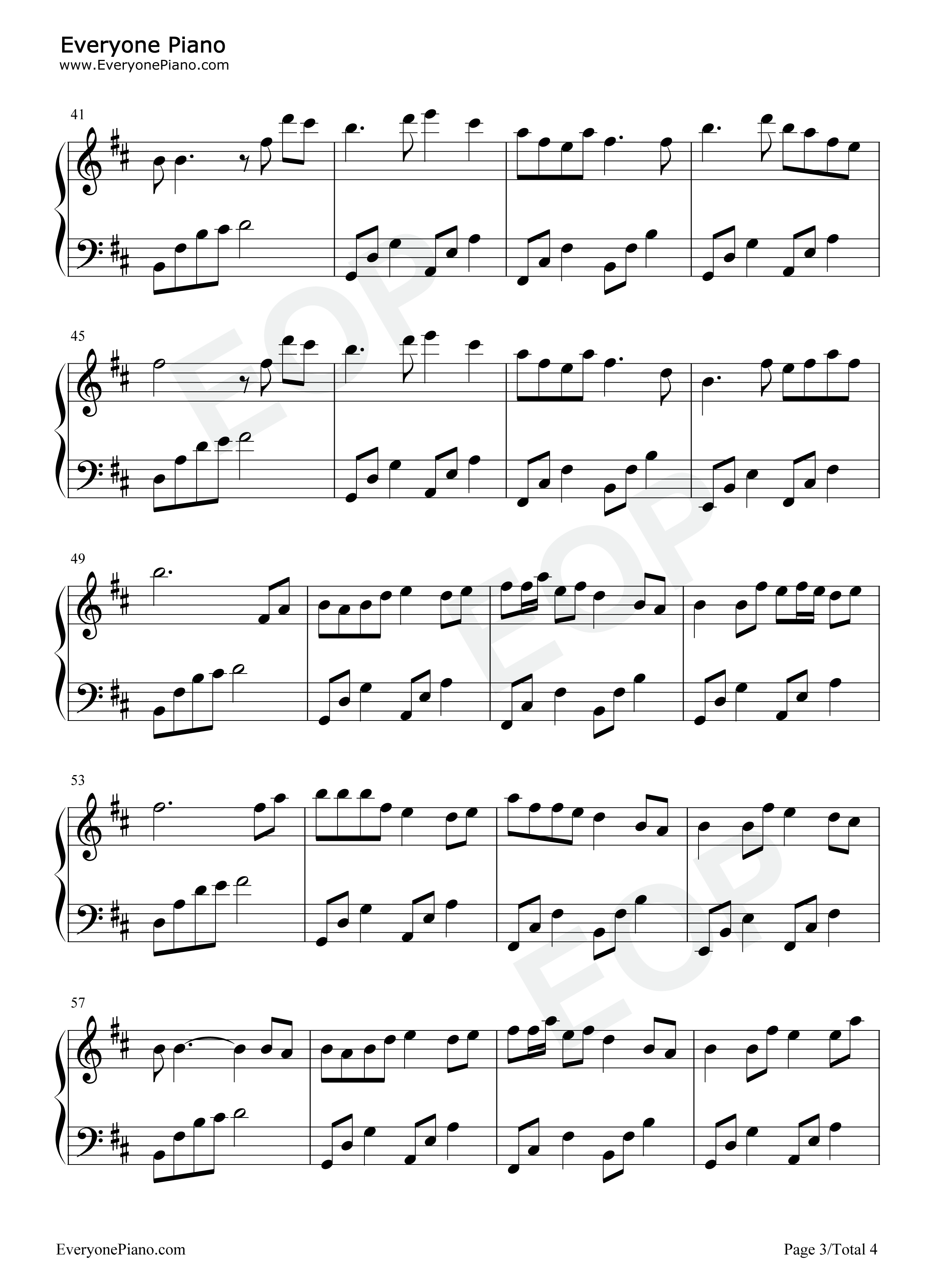 我是夜里的孤独钢琴谱_大美