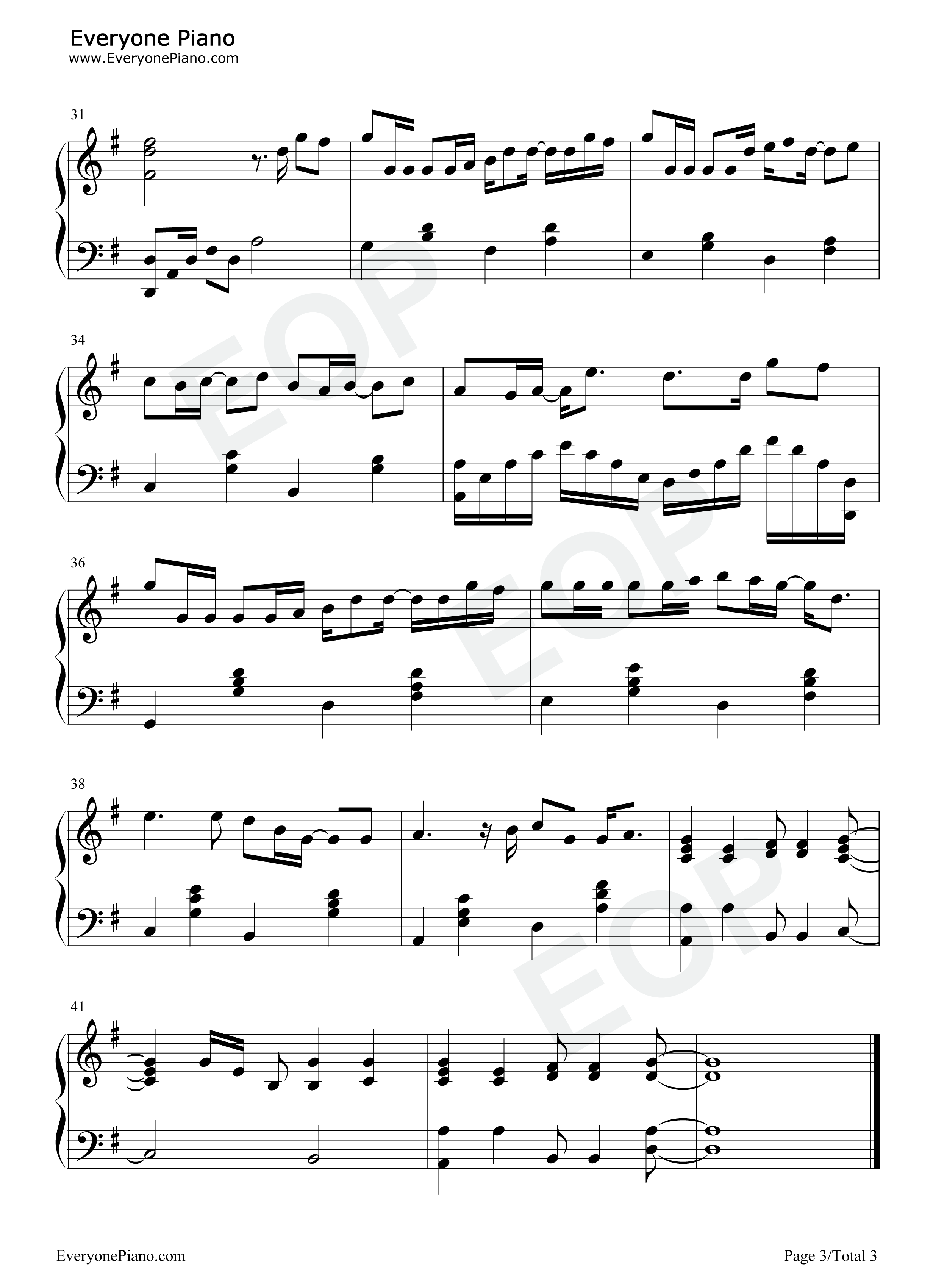 必杀技钢琴谱_古巨基