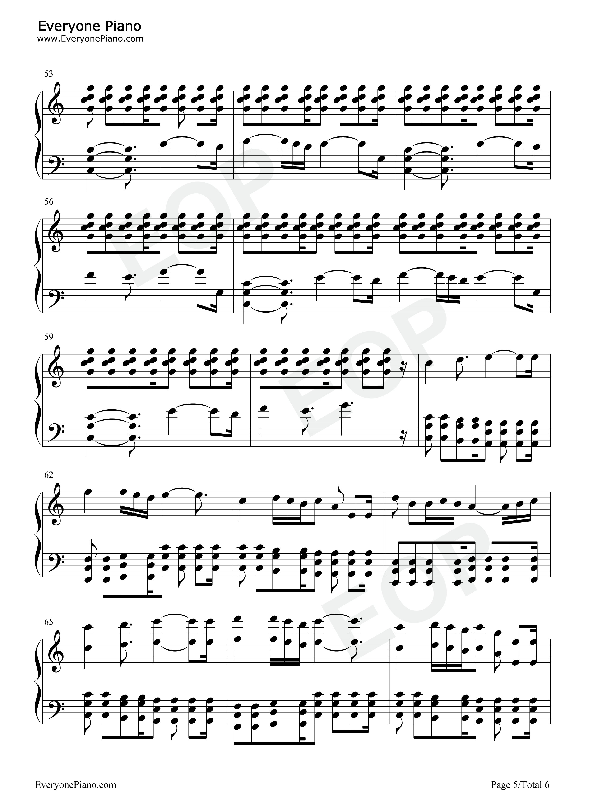 圣托里尼钢琴谱_雅尼_Yanni